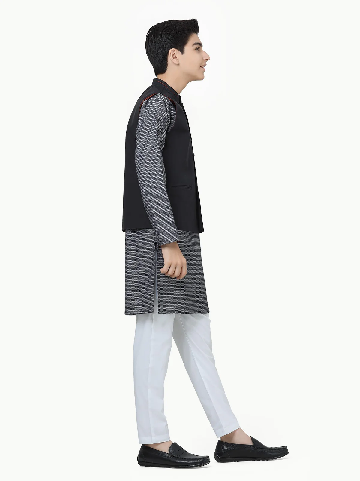 Cotton Waistcoat Suit - EBTWCS22-25178 - Image 3