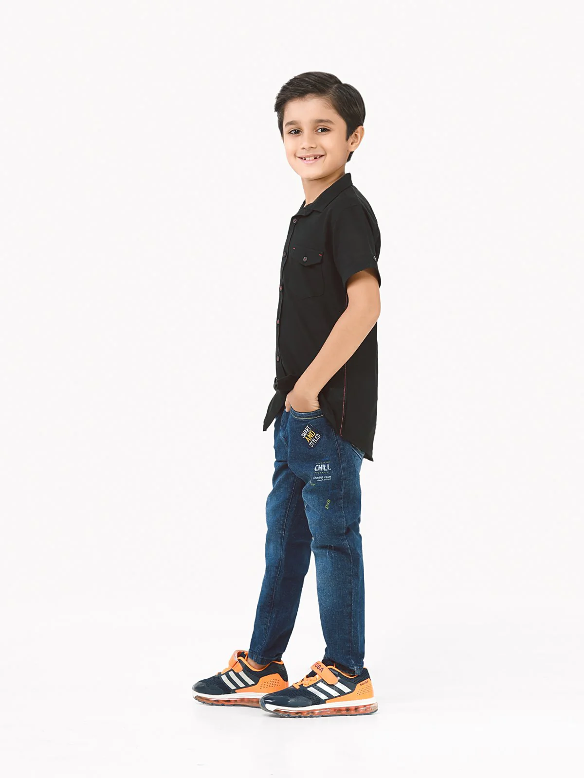 Half Sleeves Basic Shirt - EBTS22-27405 - Image 3
