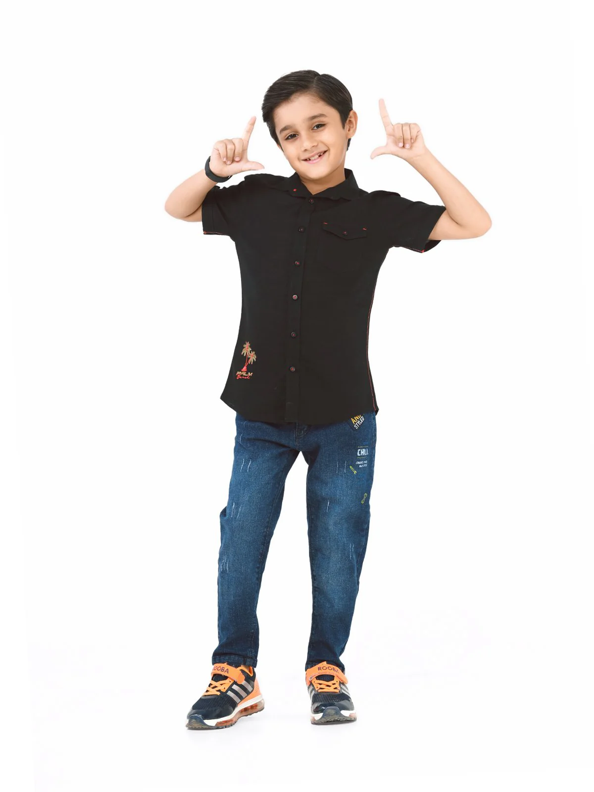Half Sleeves Basic Shirt - EBTS22-27405 - Image 4