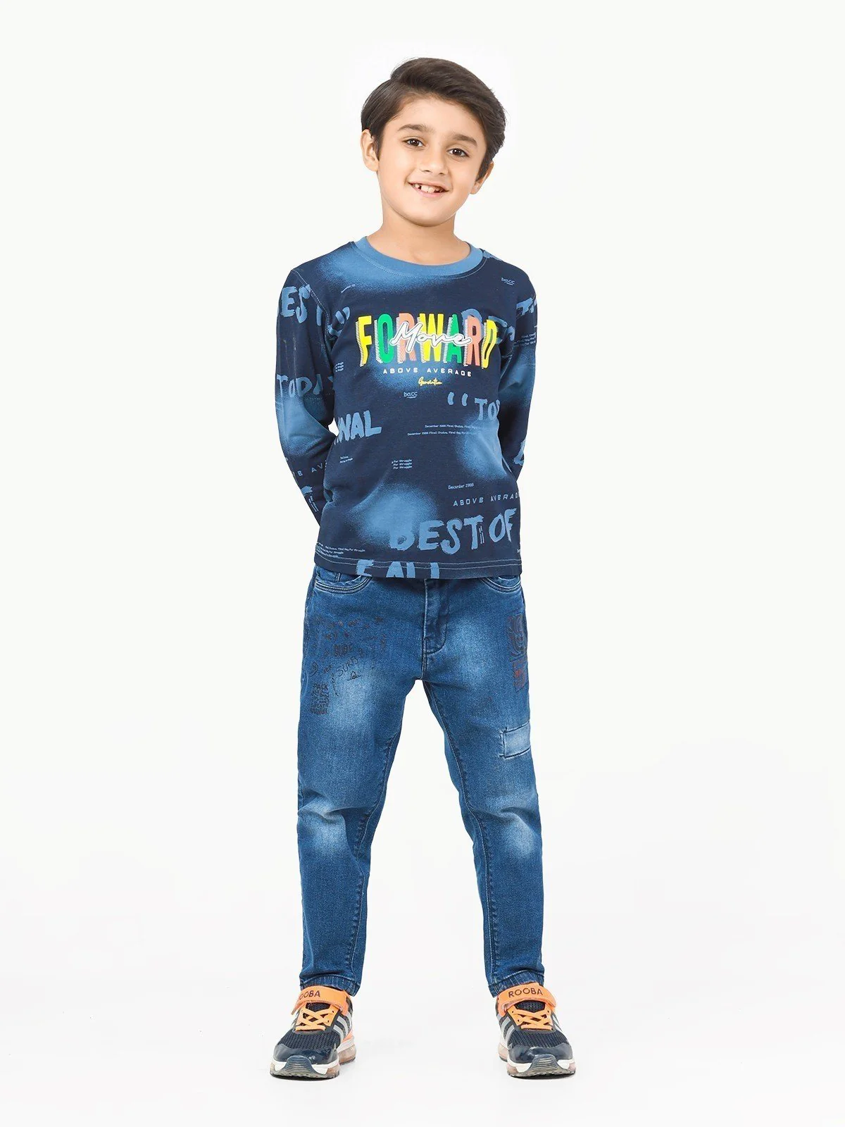 Full Sleeves All Over Print Tee - EBTGF22-010