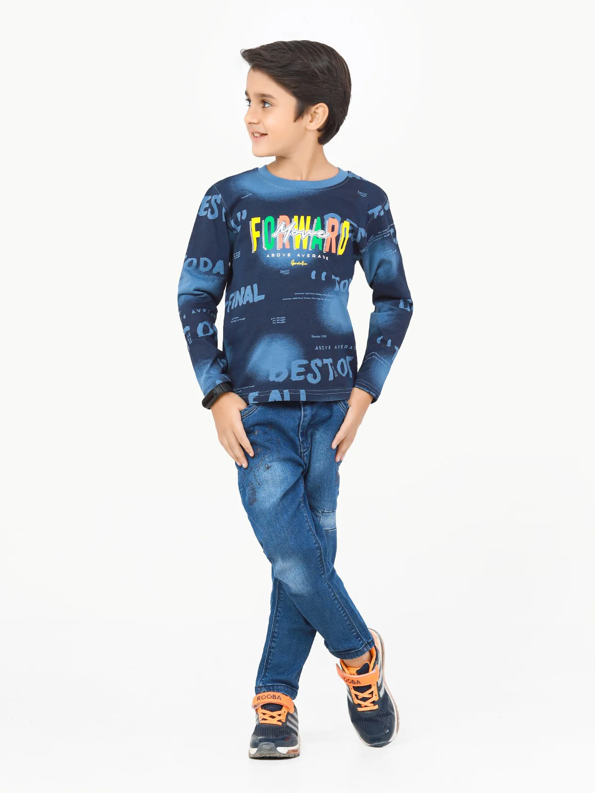 Full Sleeves All Over Print Tee - EBTGF22-010 - Image 3