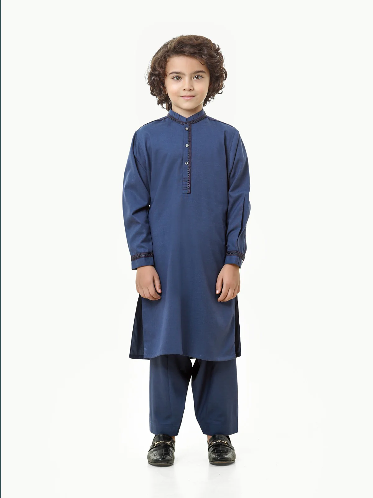 Embroidered Blended Shalwar Kameez - EBTKS23-3811 - Image 3