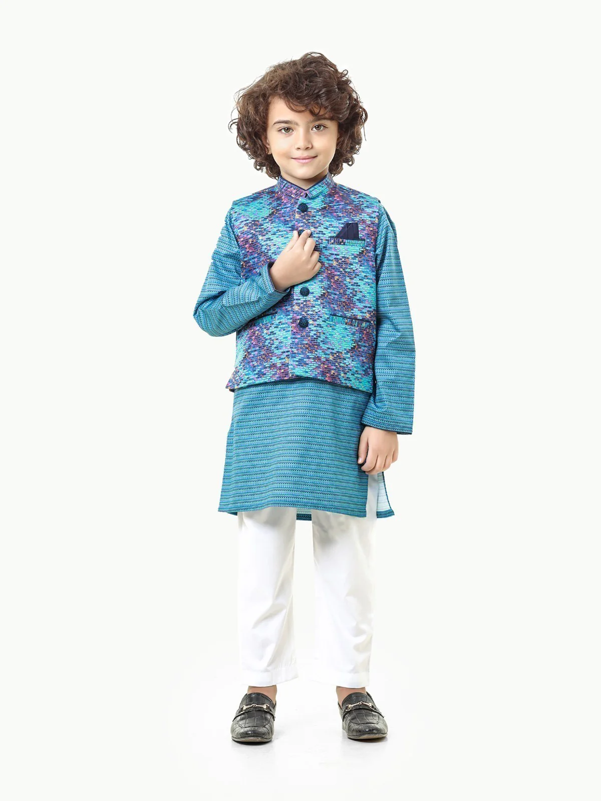 Cotton Waistcoat Suit - EBTWCS23-25176 - Image 2