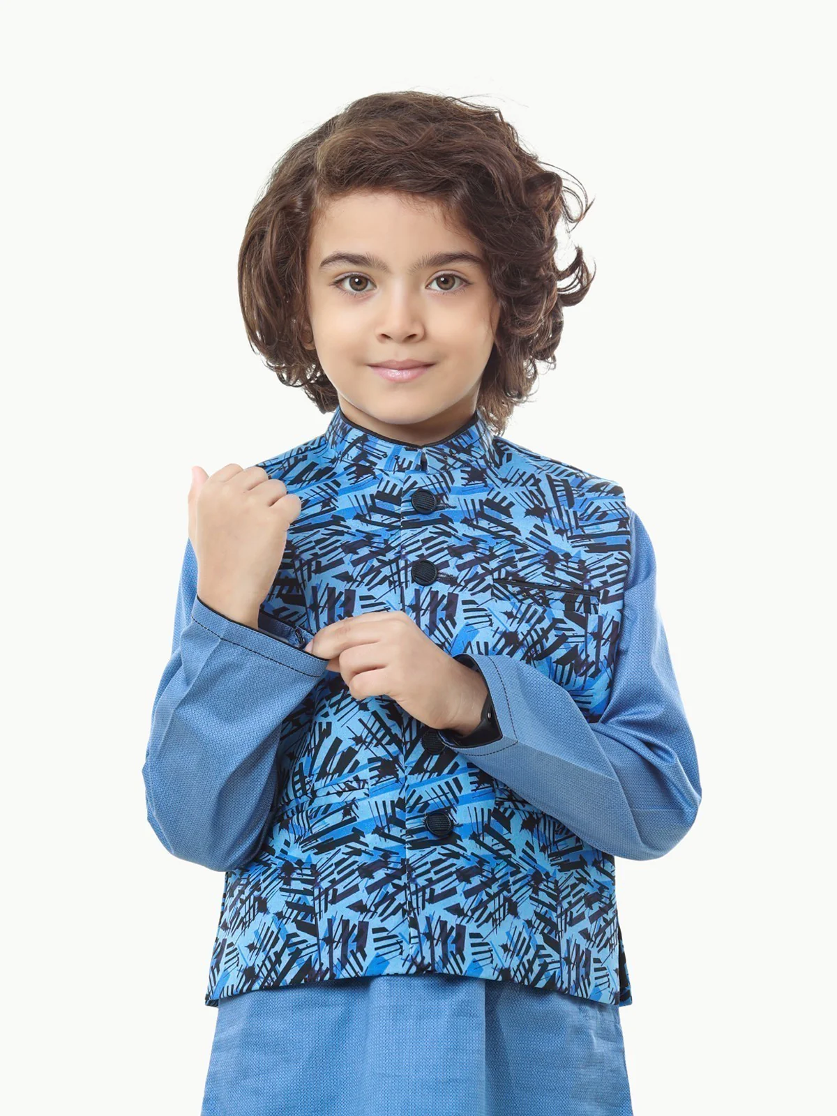 Cotton Waistcoat Suit - EBTWCS23-25177 - Image 2