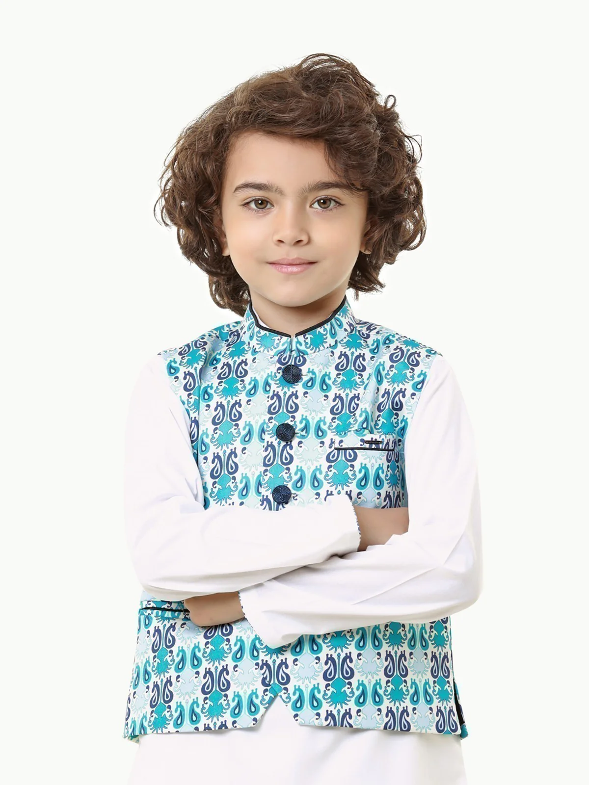 Cotton Waistcoat Suit - EBTWCS23-25173 - Image 2