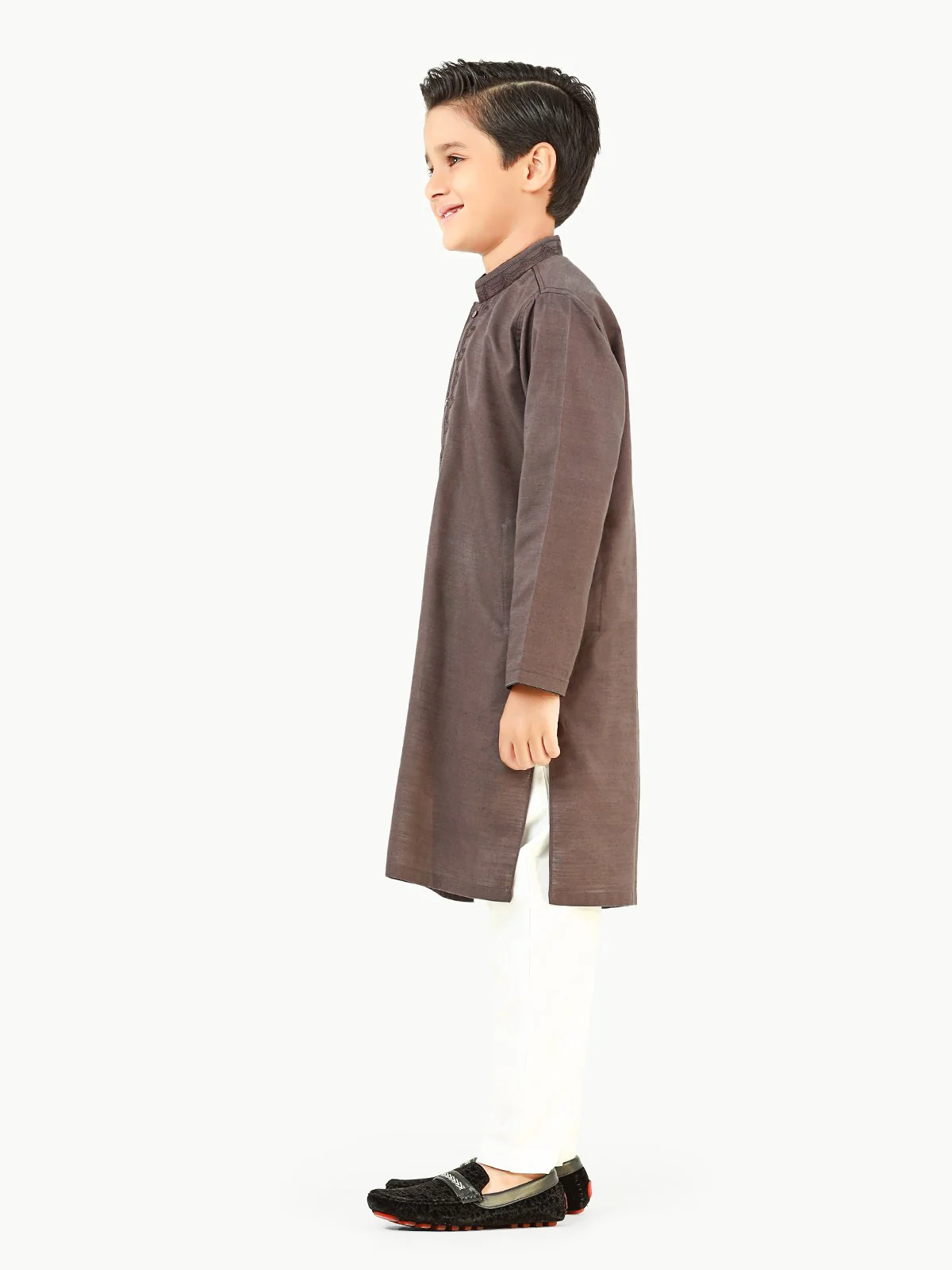 Embroidered Cotton Kurta - EBTK22-3834 - Image 4