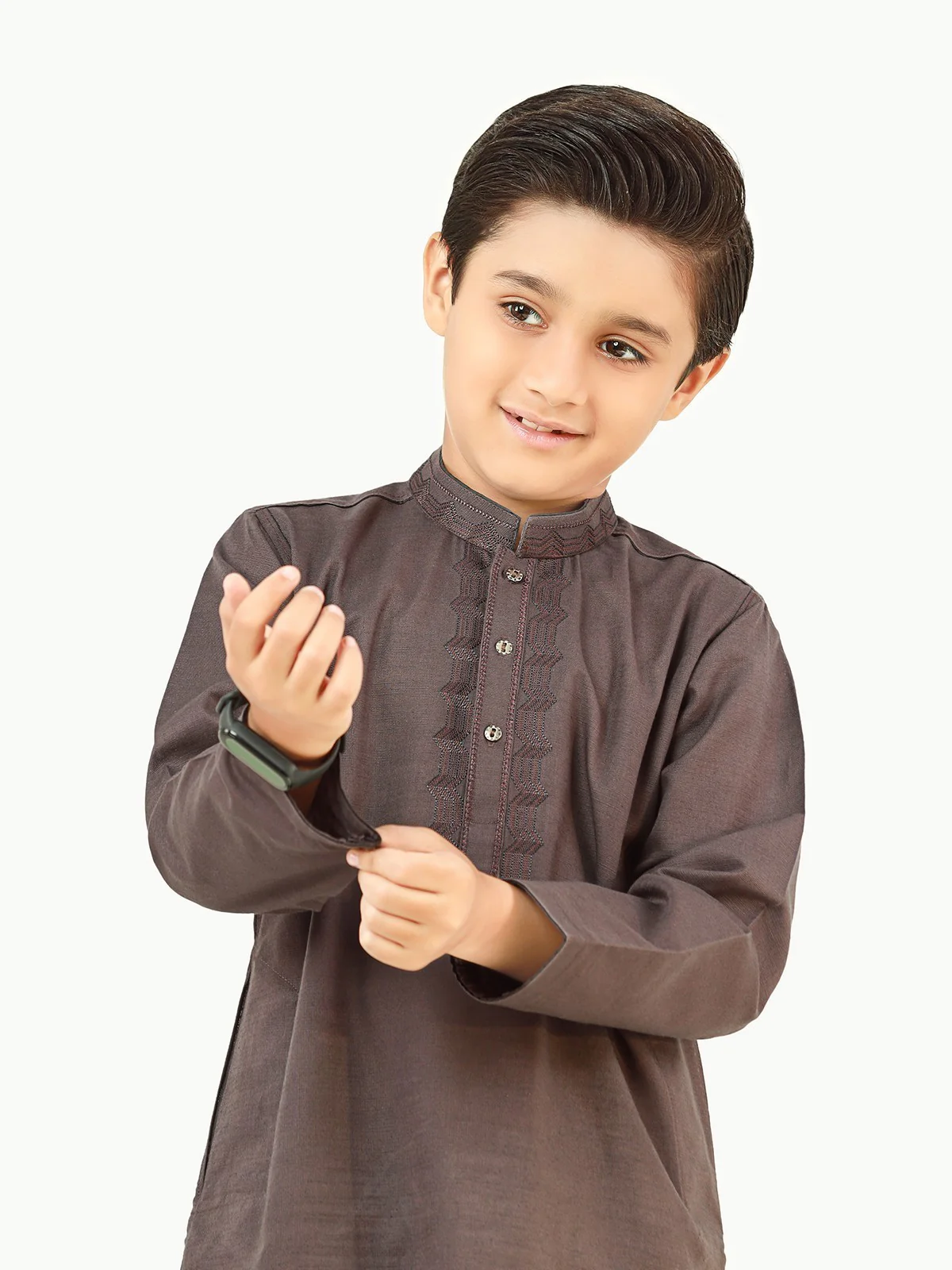 Embroidered Cotton Kurta - EBTK22-3834 - Image 8