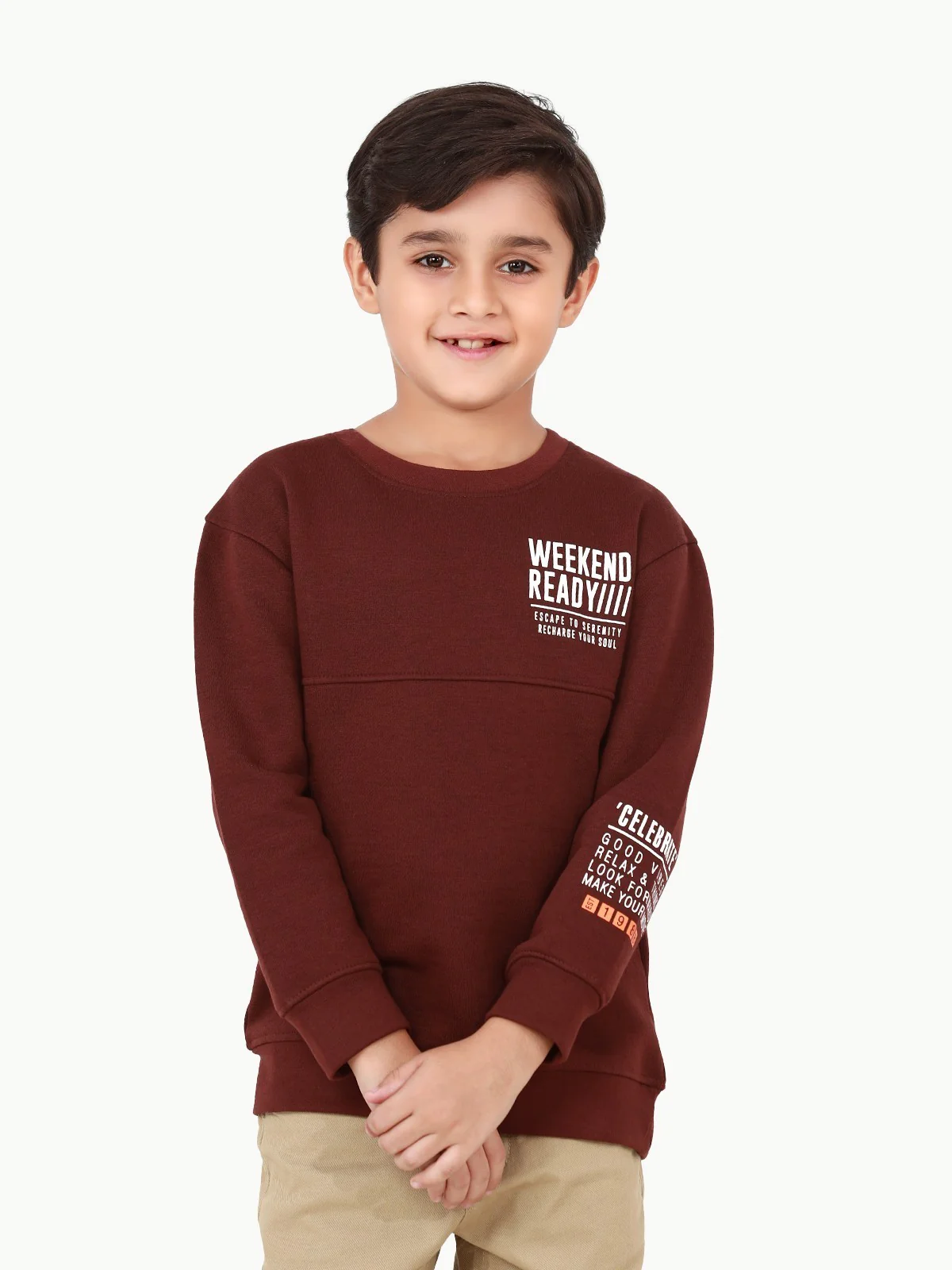 Crew Neck Graphic Sweatshirt - EBTSS22-001
