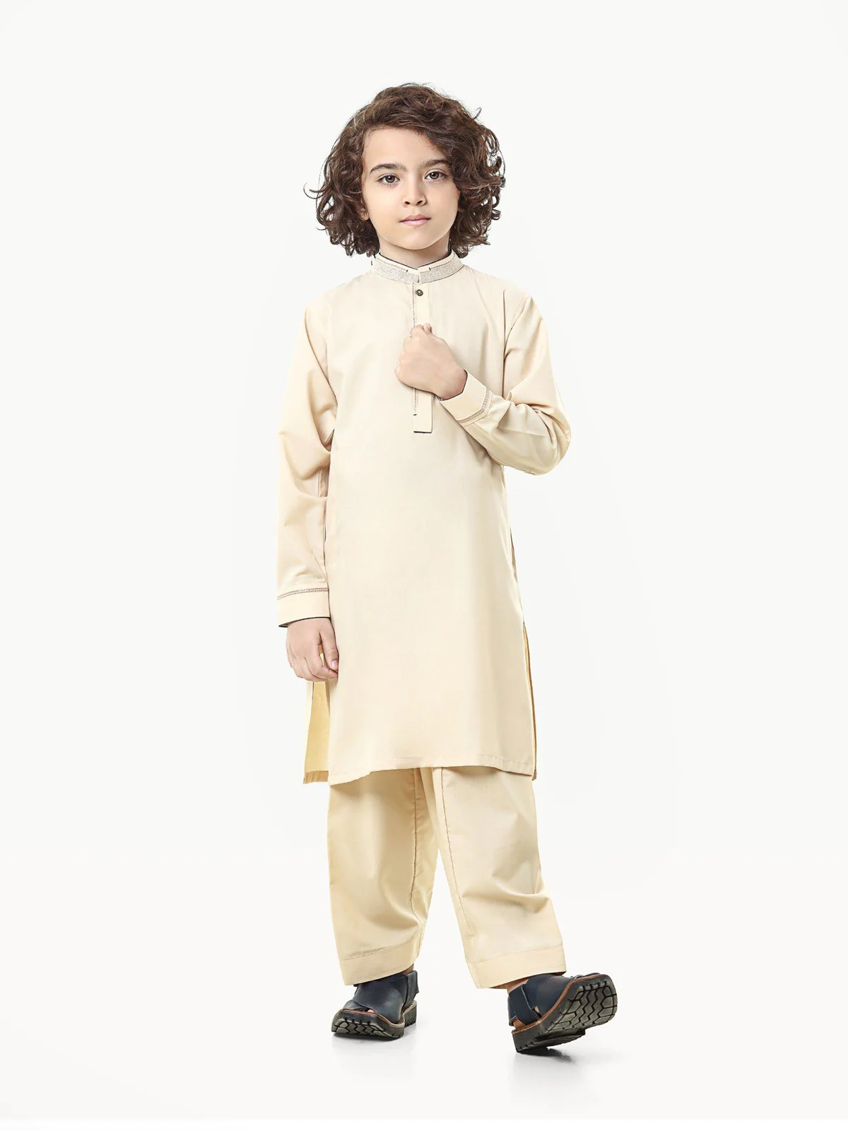 Embroidered Blended Shalwar Kameez - EBTKS23-3808 - Image 3