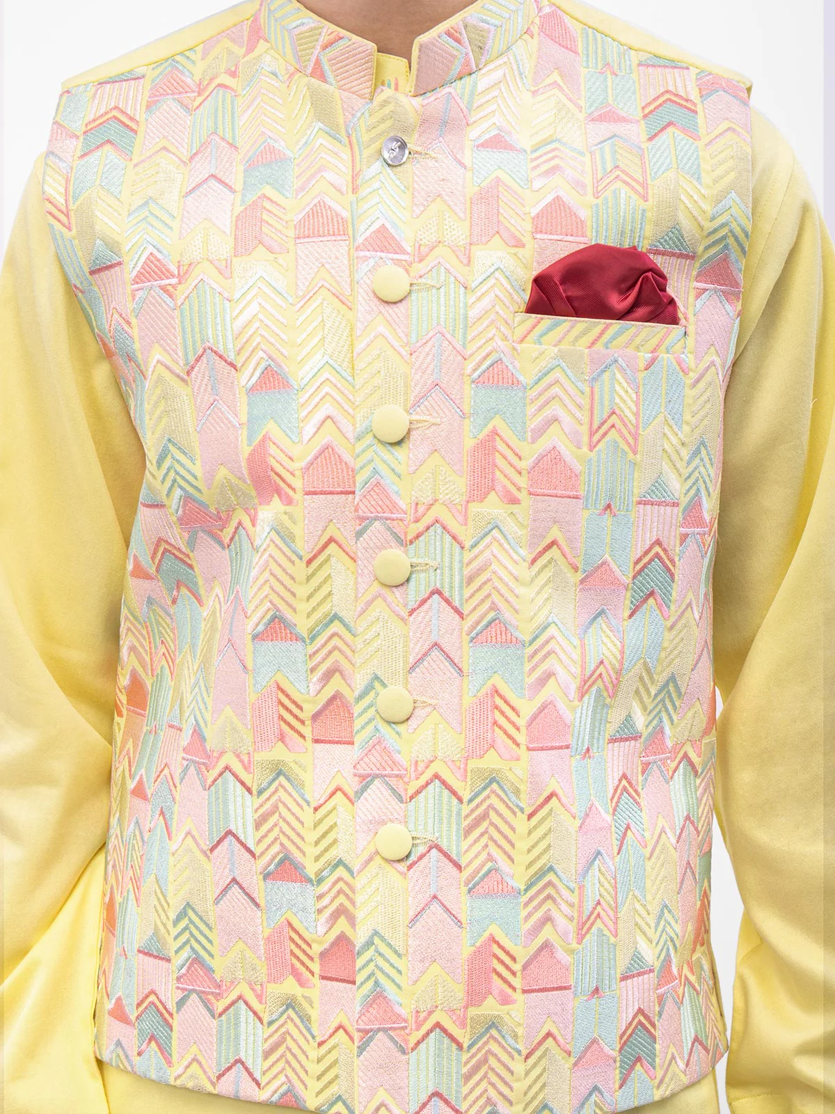 Cotton Waistcoat Suit - EBTWCSC22-012 - Image 4