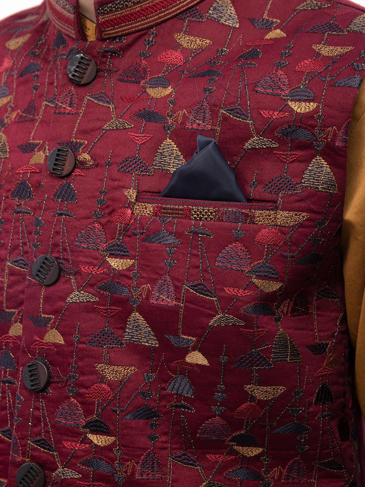 Cotton Waistcoat Suit - EBTWCSC22-013 - Image 3