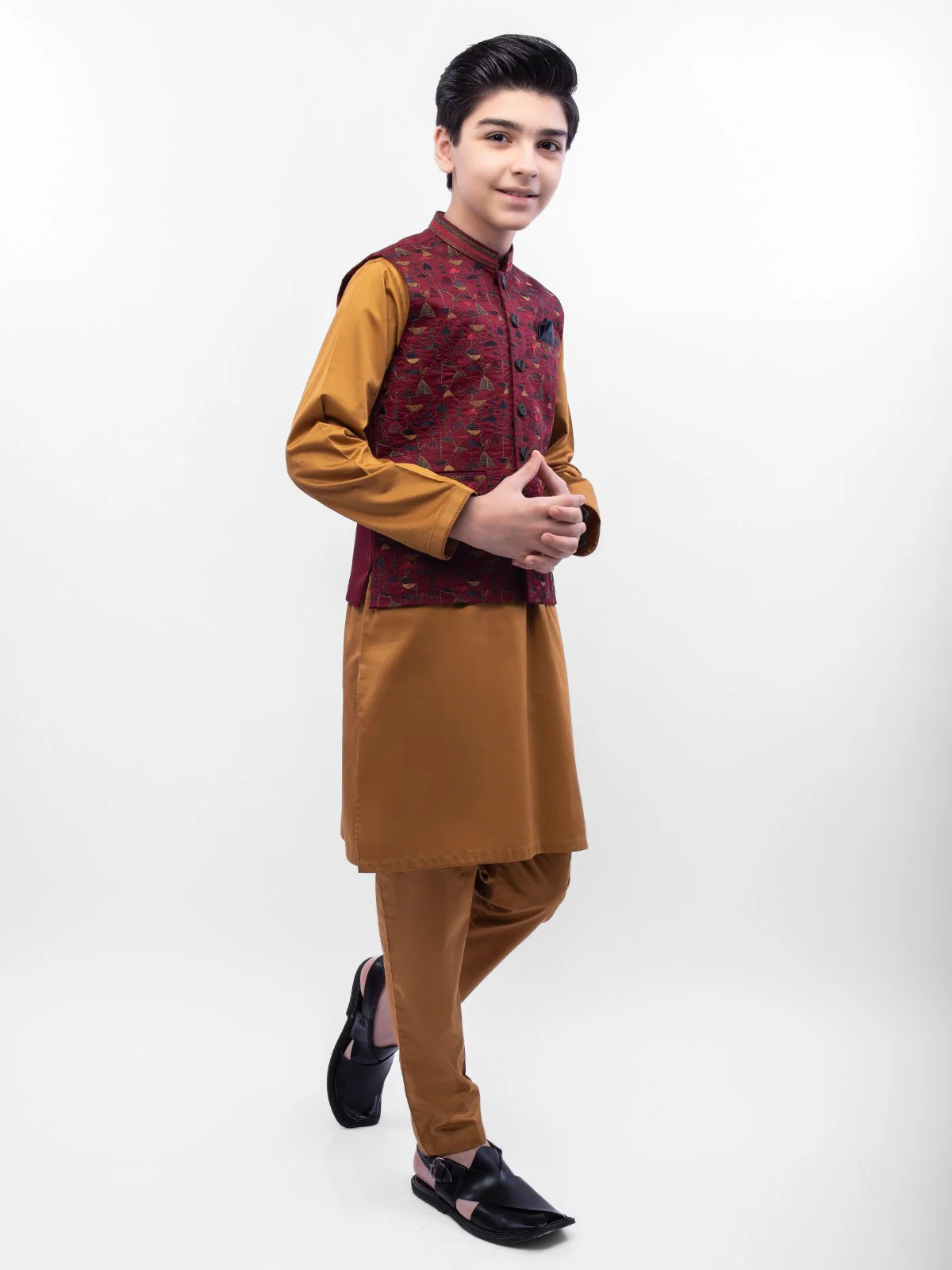 Cotton Waistcoat Suit - EBTWCSC22-013 - Image 4