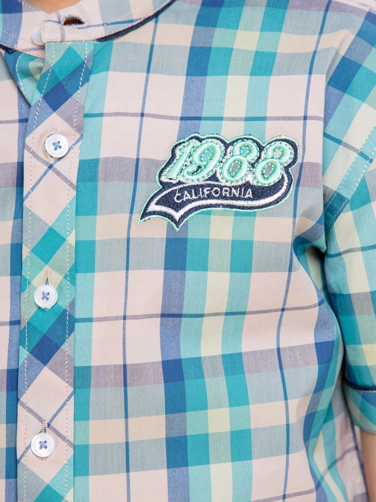 Half Sleeves Check Shirt - EBTS22-27448 - Image 4