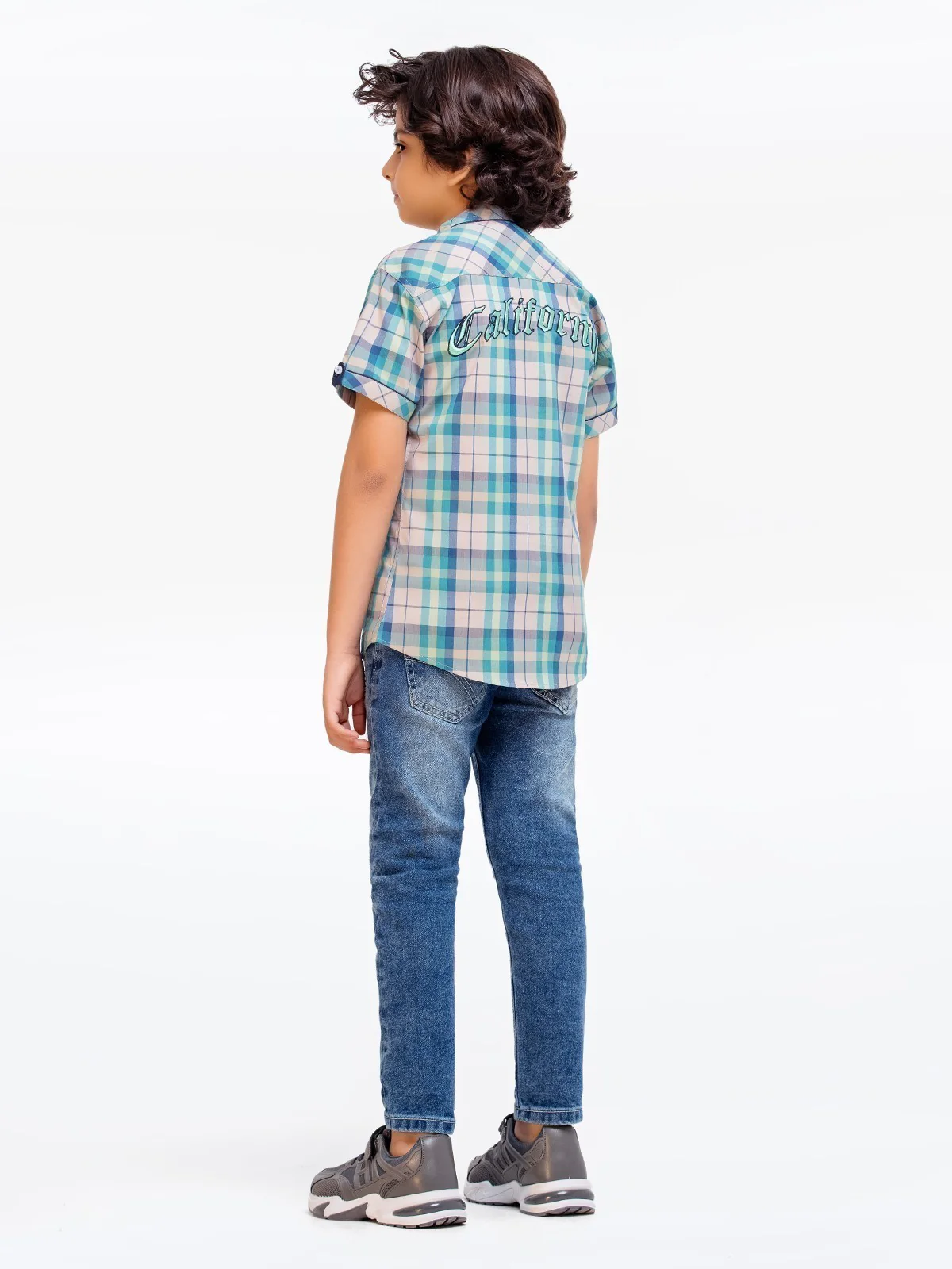 Half Sleeves Check Shirt - EBTS22-27448 - Image 5