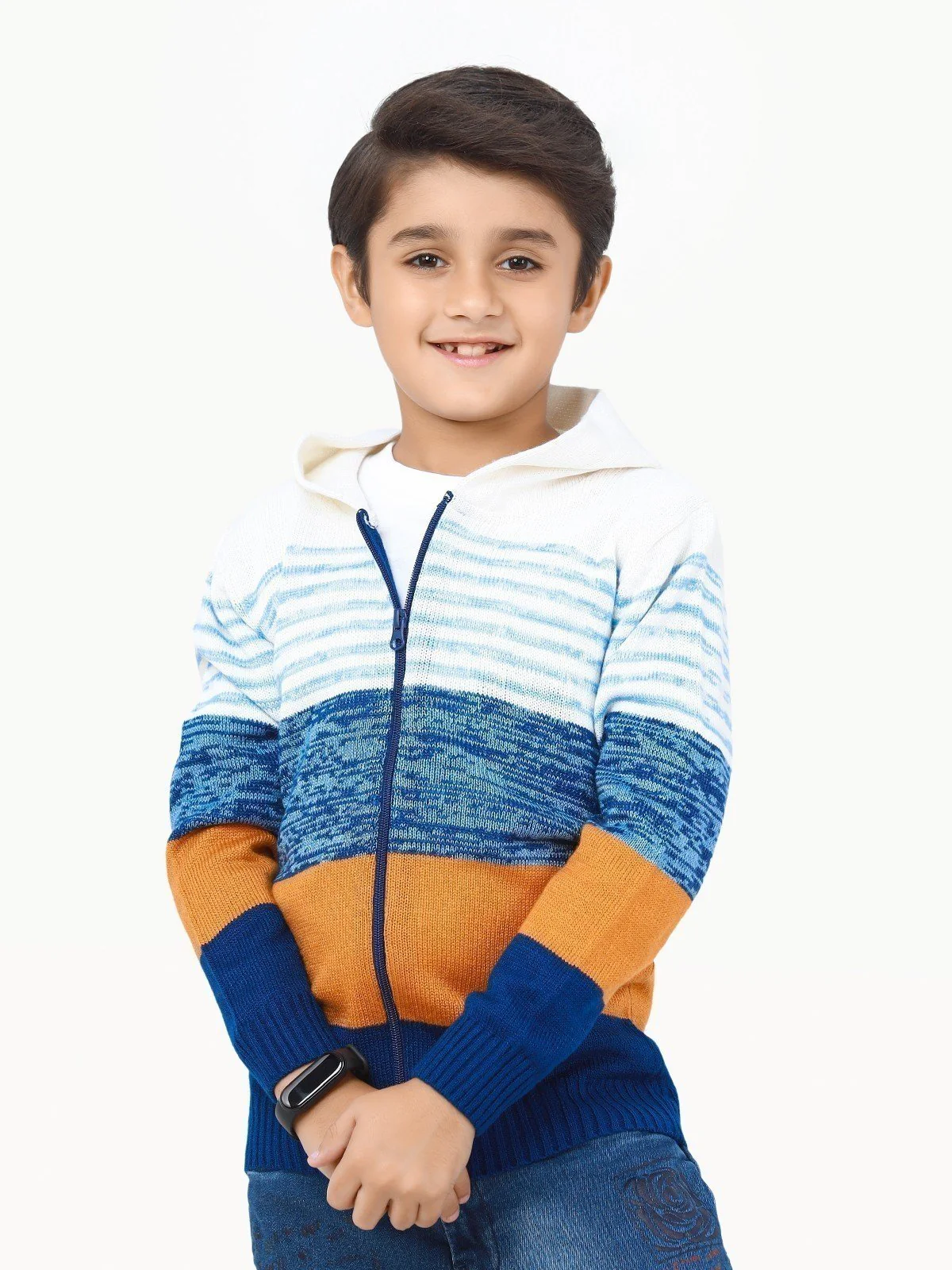 Zipper Color-Block Sweater - EBTSWT22-017
