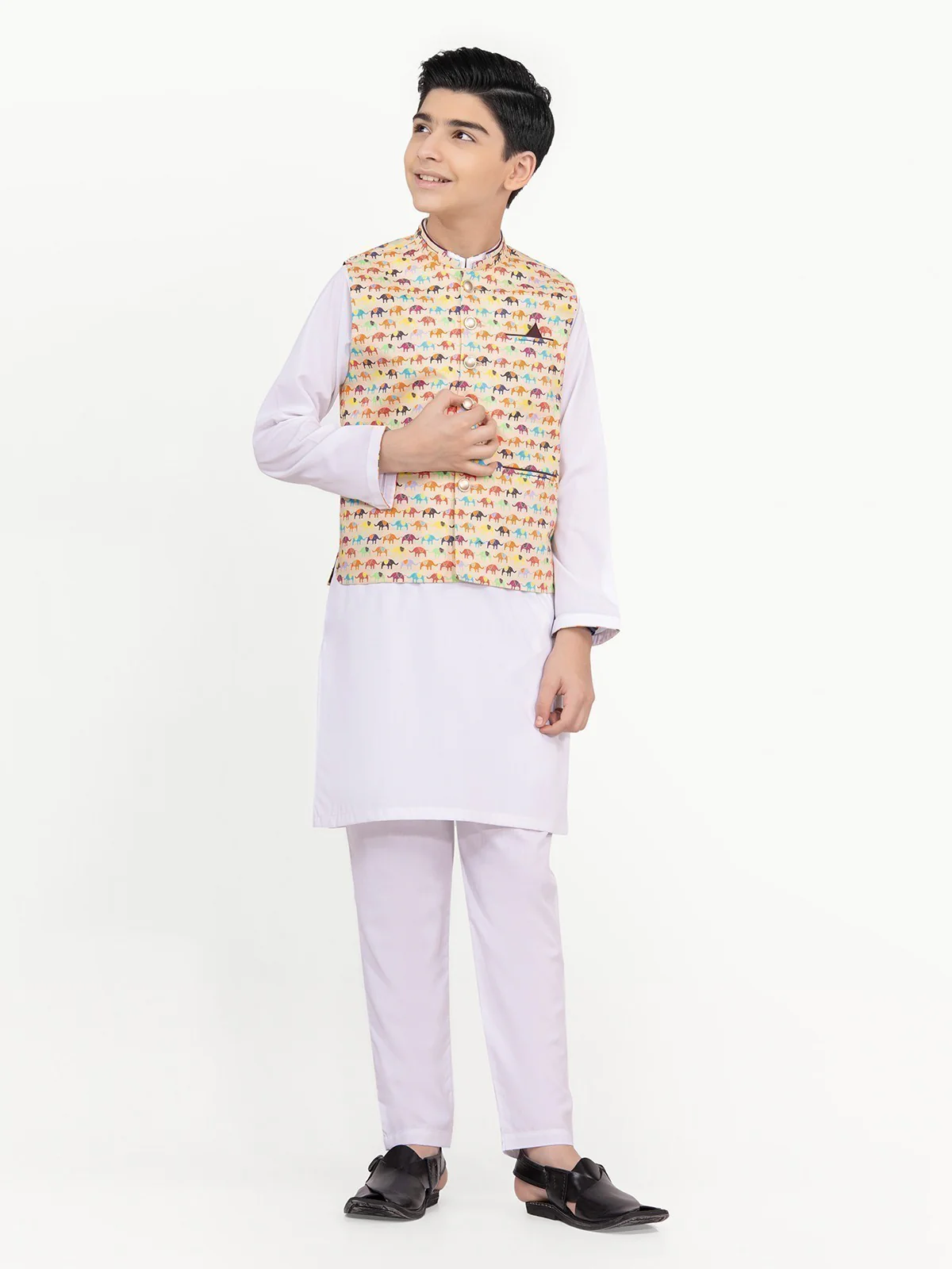 Cotton Waistcoat Suit - EBTWCS22-25160 - Image 7