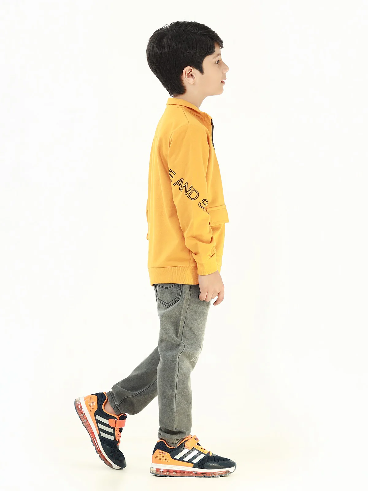 Quarter-Zip Graphic Sweatshirt - EBTSS21-006 - Image 2
