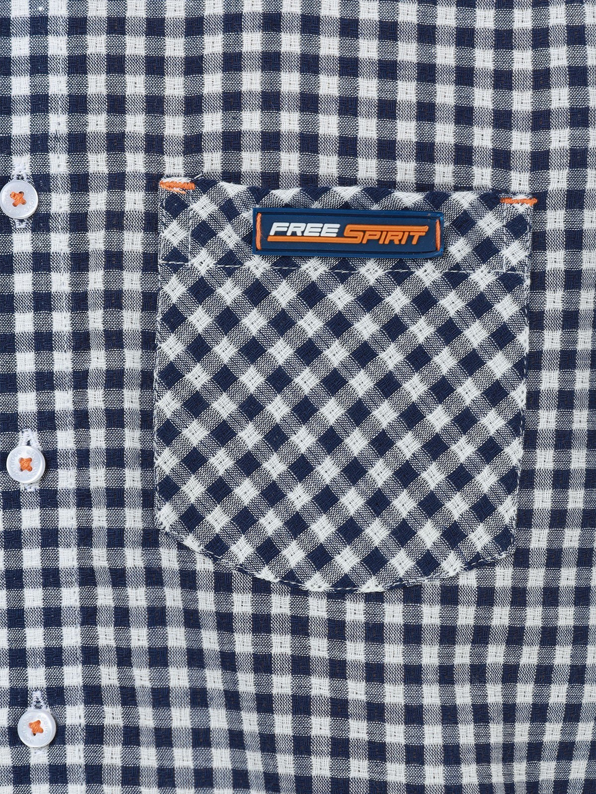 Half Sleeves Check Shirt - EBTS23-27416 - Image 4