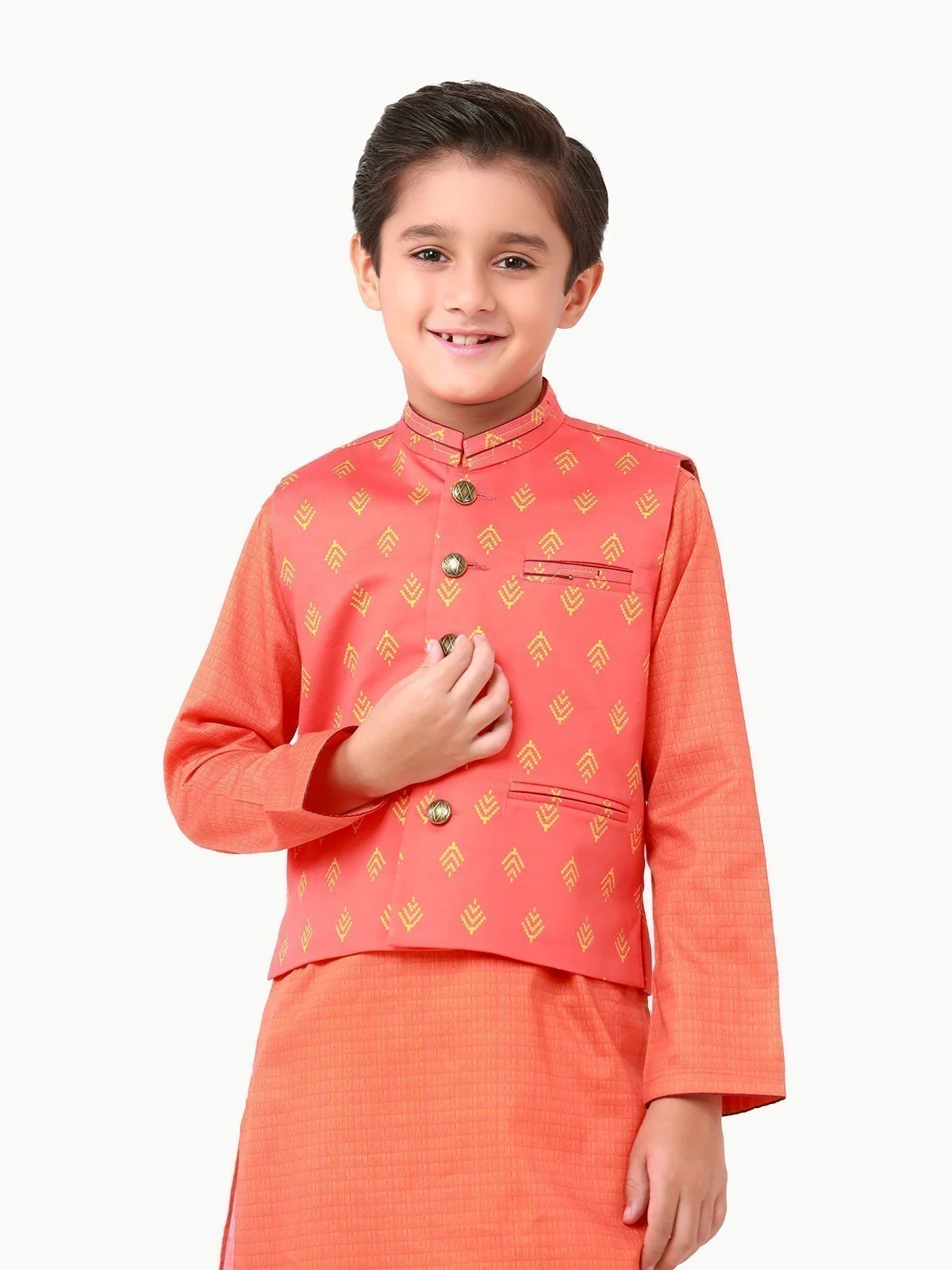 Cotton Waistcoat Suit - EBTWCS22-25175 - Image 2