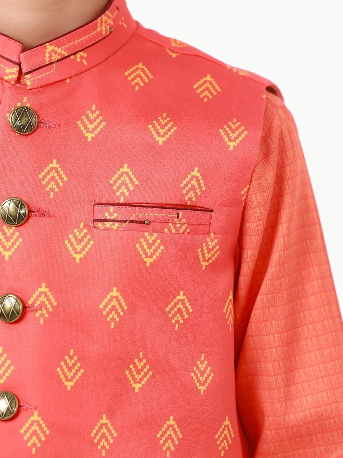 Cotton Waistcoat Suit - EBTWCS22-25175 - Image 4