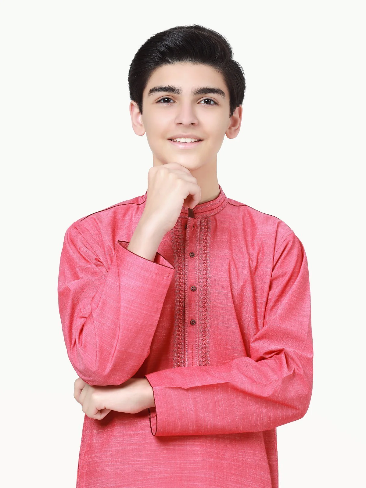 Embroidered Cotton Kurta - EBTK22-3849 - Image 2