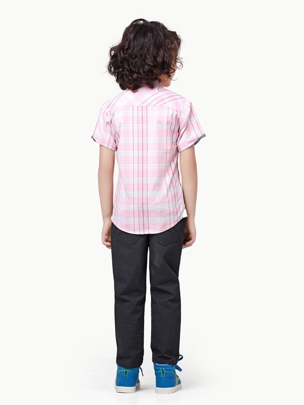 Half Sleeves Check Shirt - EBTS22-27445 - Image 5