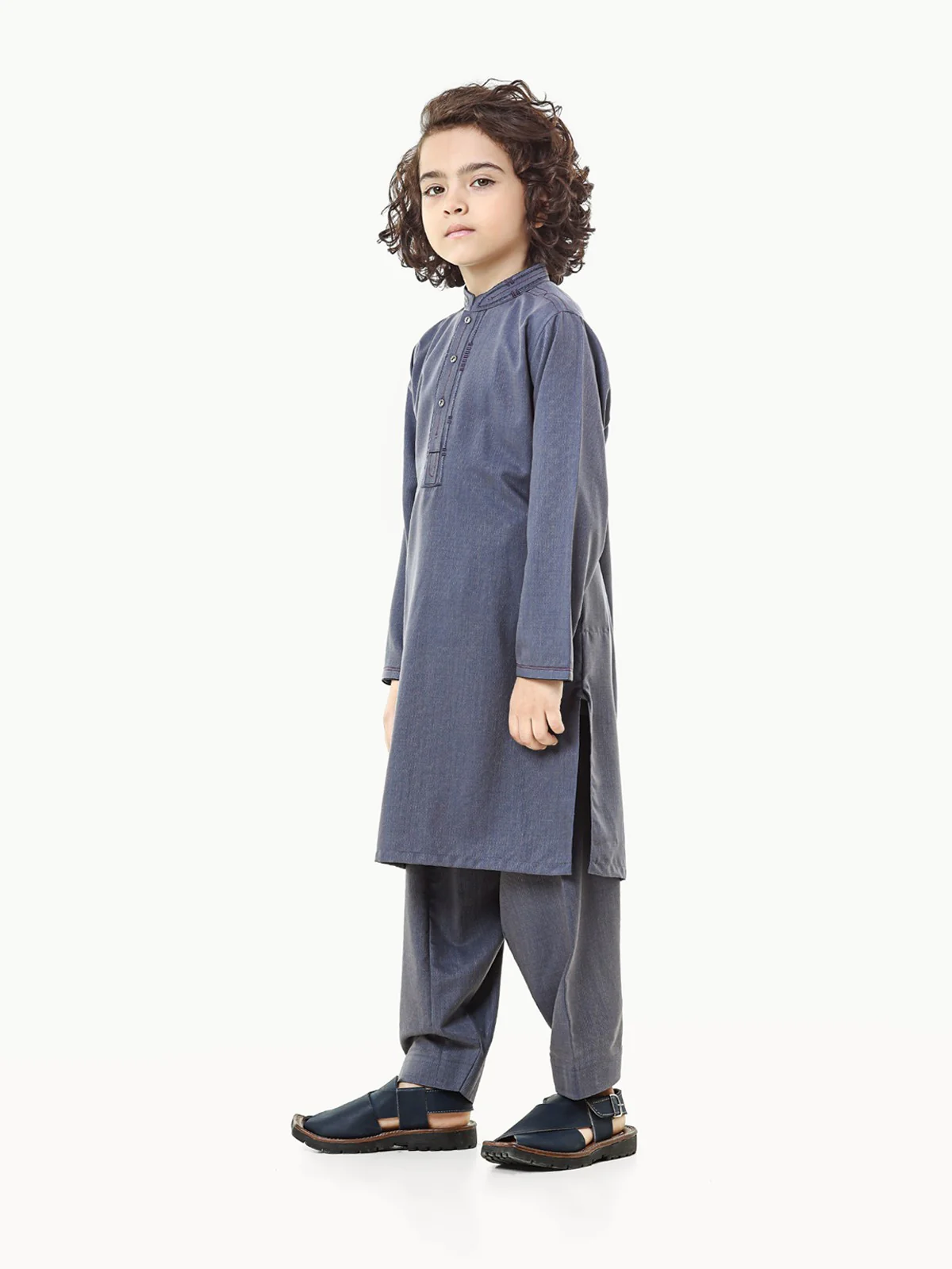 Embroidered Blended Shalwar Kameez - EBTKS23-3815 - Image 4