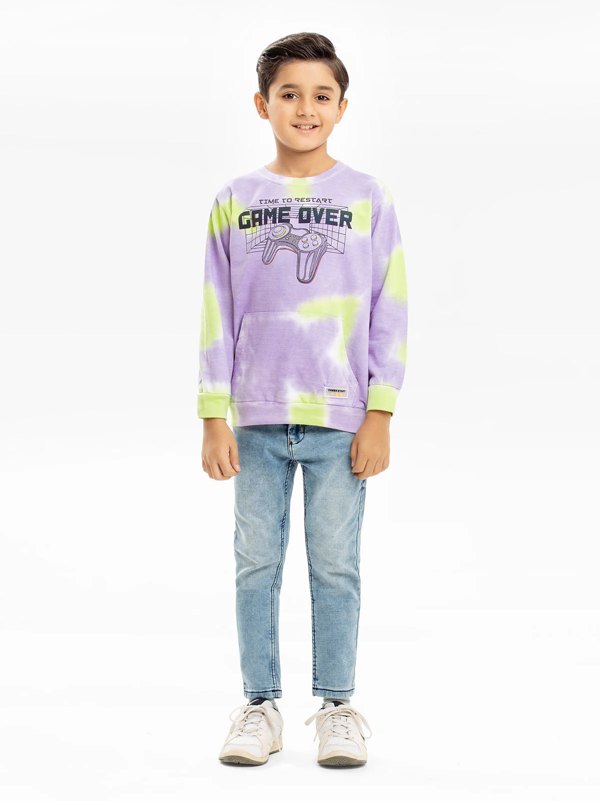 Crew Neck All Over Print Sweatshirt - EBTSS23-014