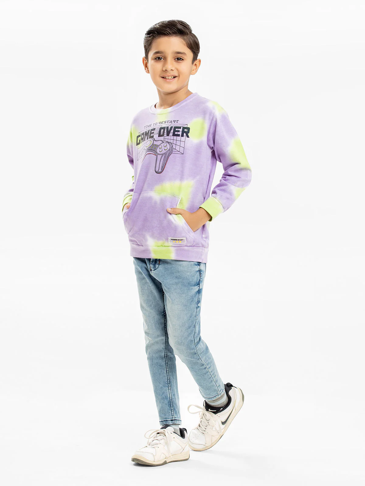 Crew Neck All Over Print Sweatshirt - EBTSS23-014 - Image 2
