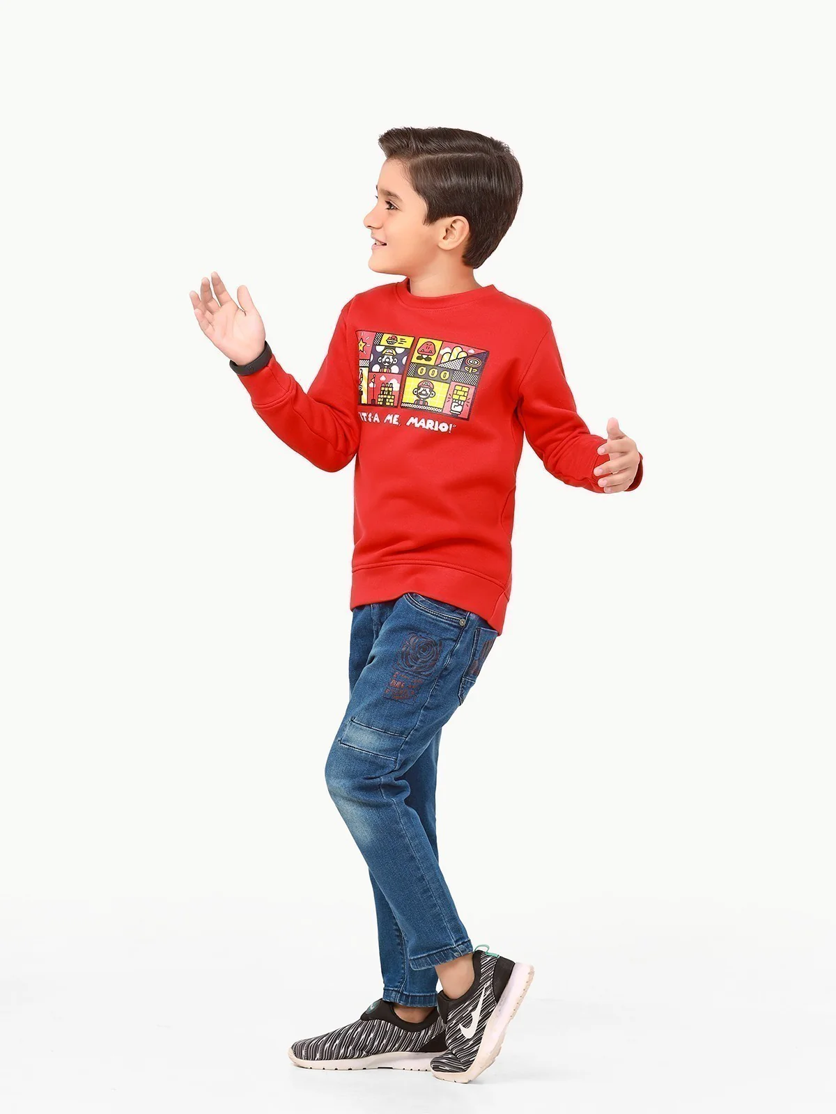 Crew Neck Graphic Sweatshirt - EBTSS22-006 - Image 2
