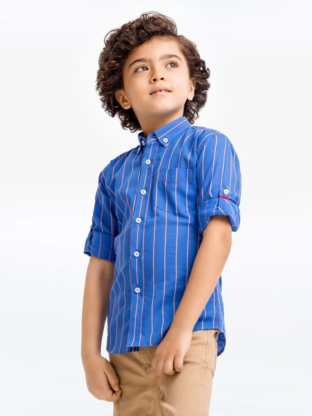 Half Sleeves Striped Shirt - EBTS23-27467