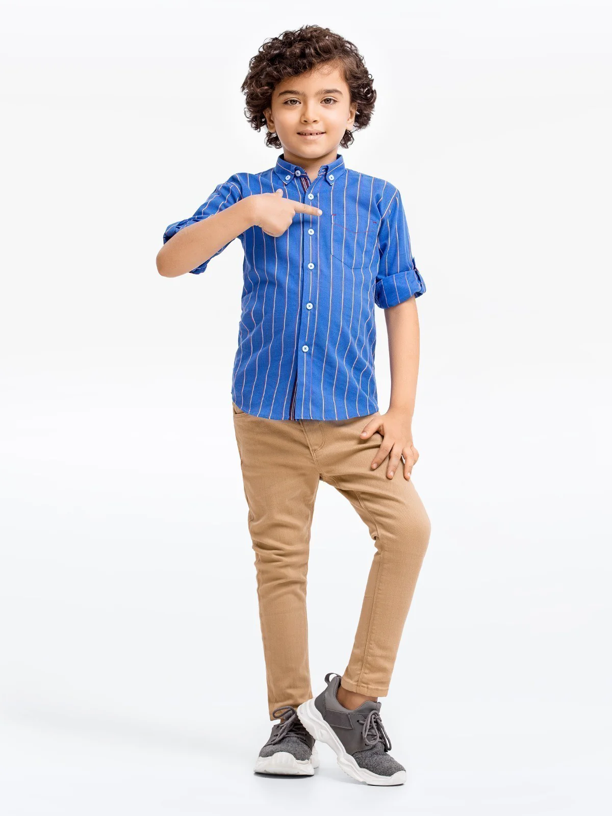 Half Sleeves Striped Shirt - EBTS23-27467 - Image 2