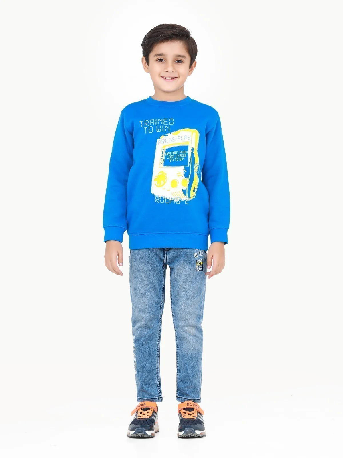 Crew Neck Graphic Sweatshirt - EBTSS22-002 - Image 4