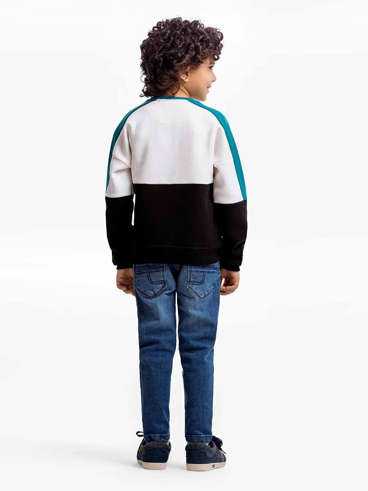 Crew Neck Color-Block Sweatshirt - EBTSS23-001 - Image 5