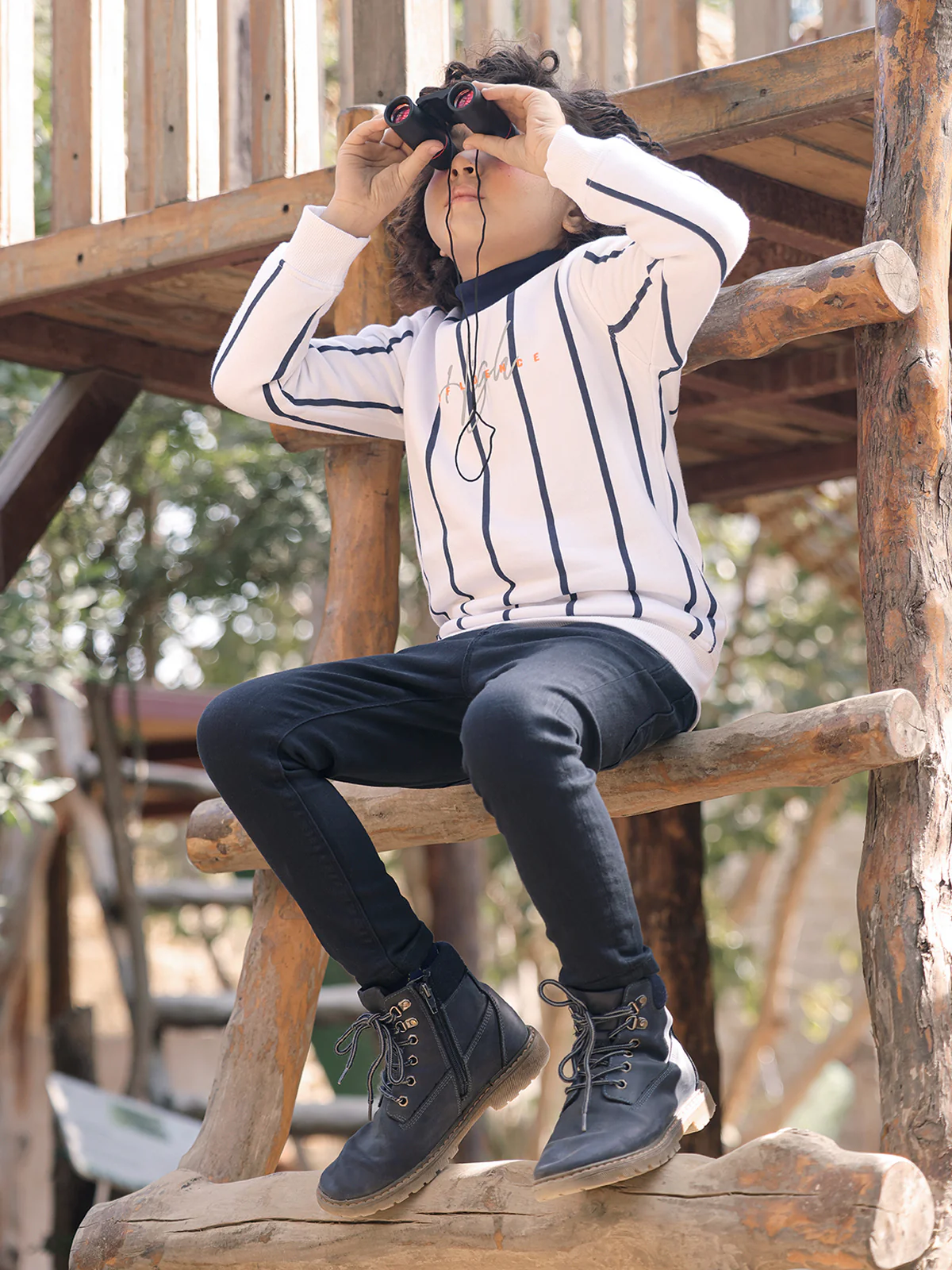 Crew Neck Striped Sweatshirt - EBTSS23-018 - Image 5
