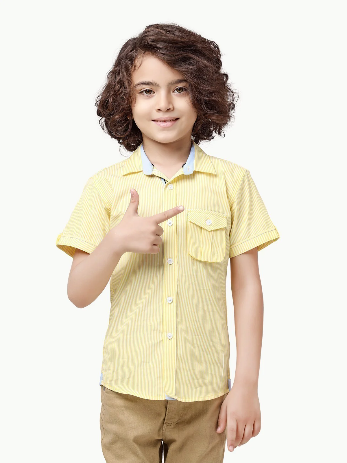 Half Sleeves Striped Shirt - EBTS23-27459 - Image 2