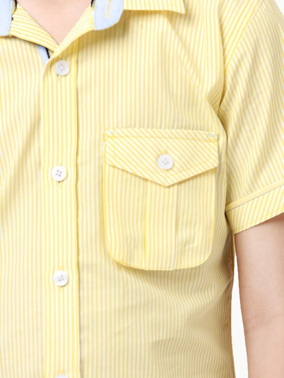 Half Sleeves Striped Shirt - EBTS23-27459 - Image 3