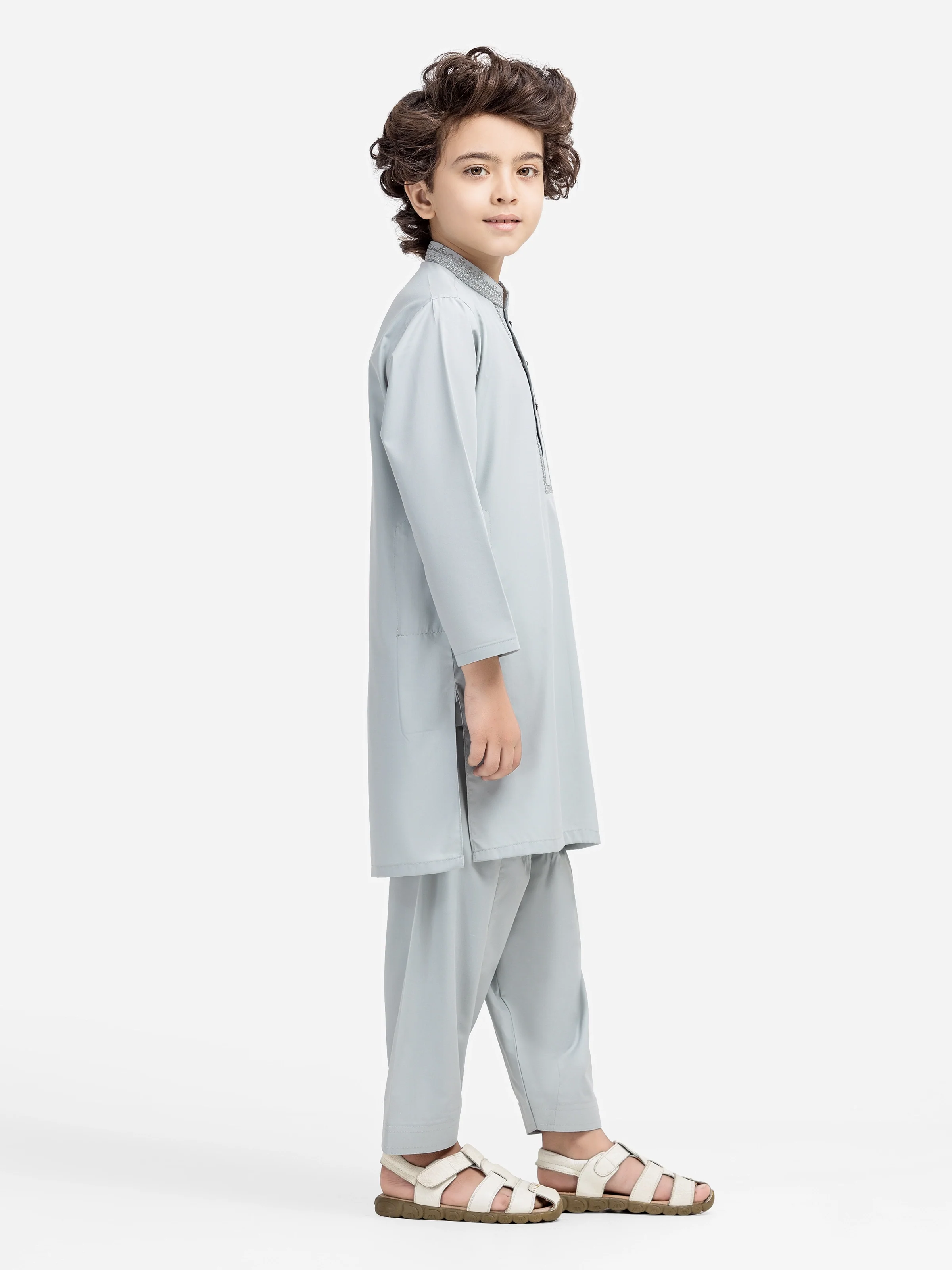 Embroidered Blended Shalwar Kameez - EBTKS5-4020 - Image 4