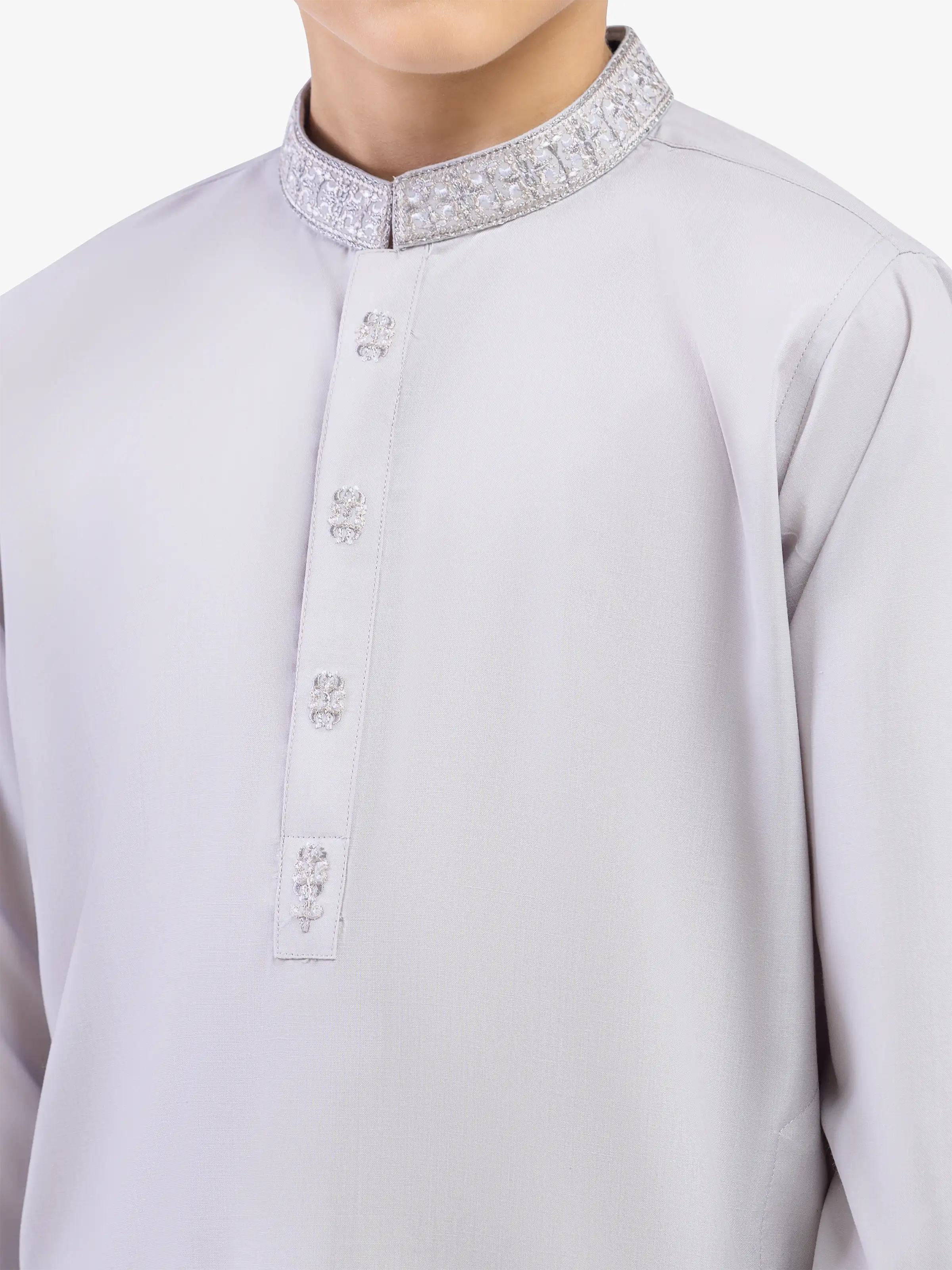 Embroidered Blended Shalwar Kameez - EBTKS5-4042 - Image 3