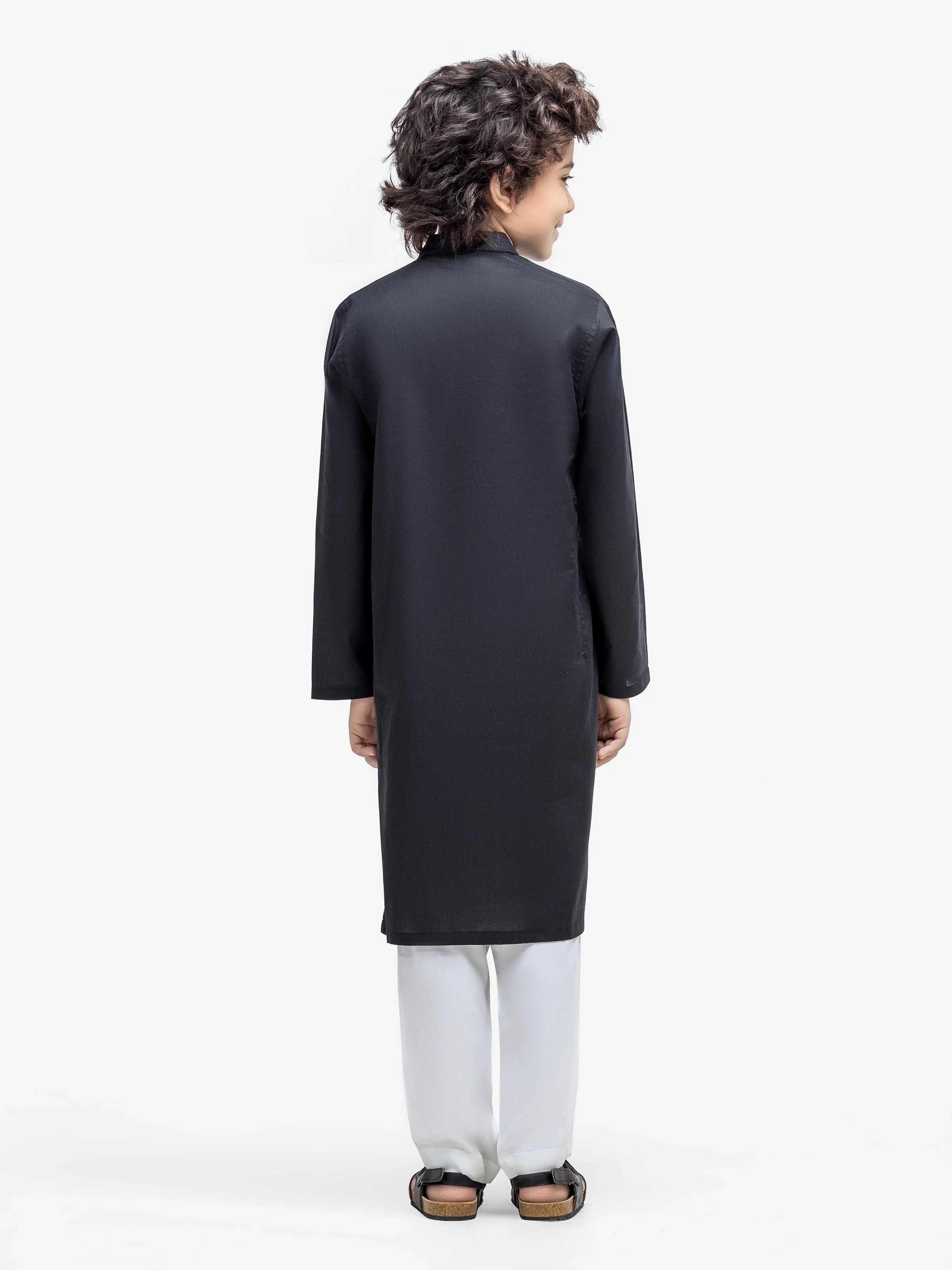 Embroidered Cotton Kurta - EBTK25-3993 - Image 5