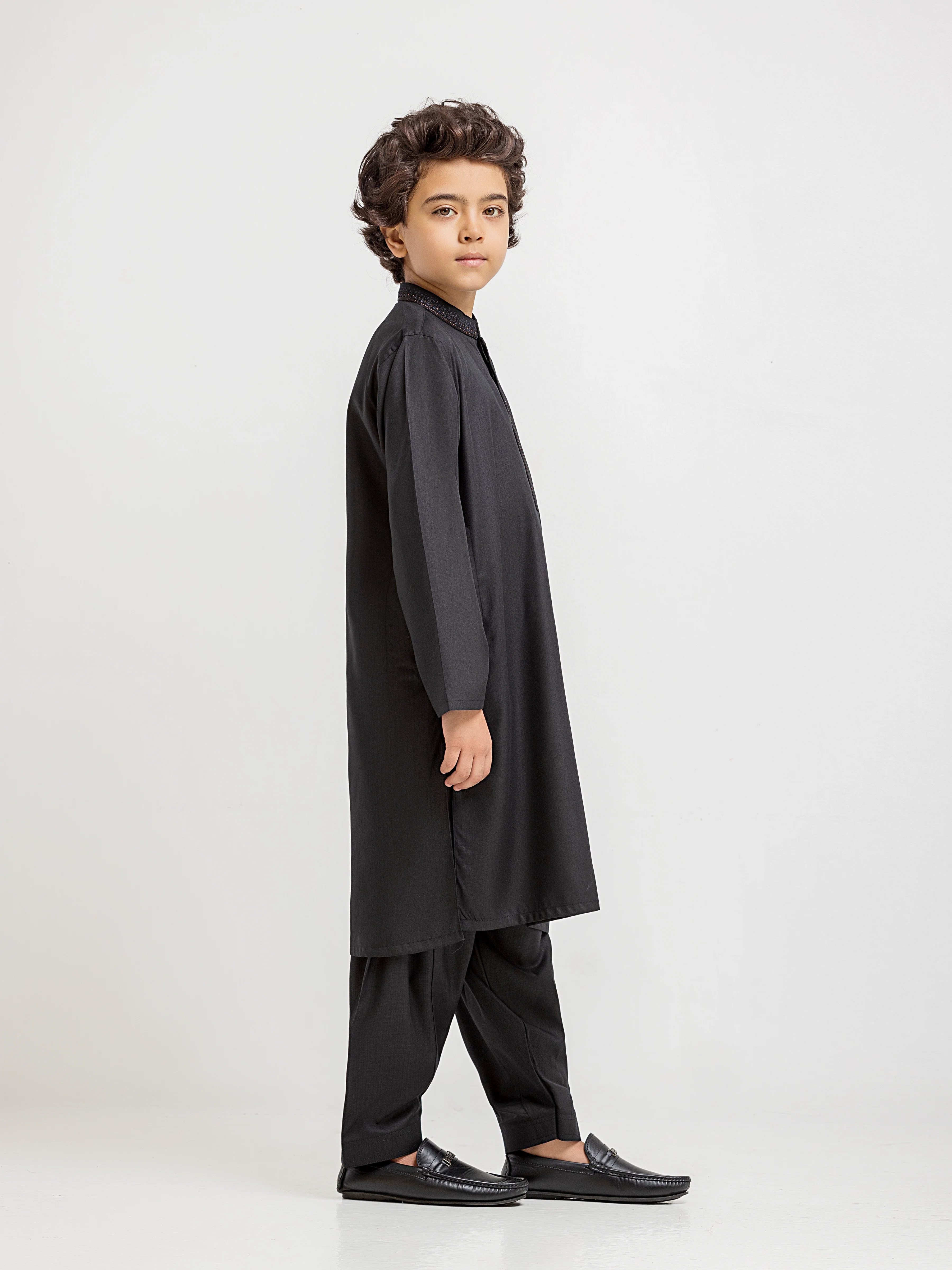 Embroidered Blended Shalwar Kameez - EBTKS6-4095 - Image 4