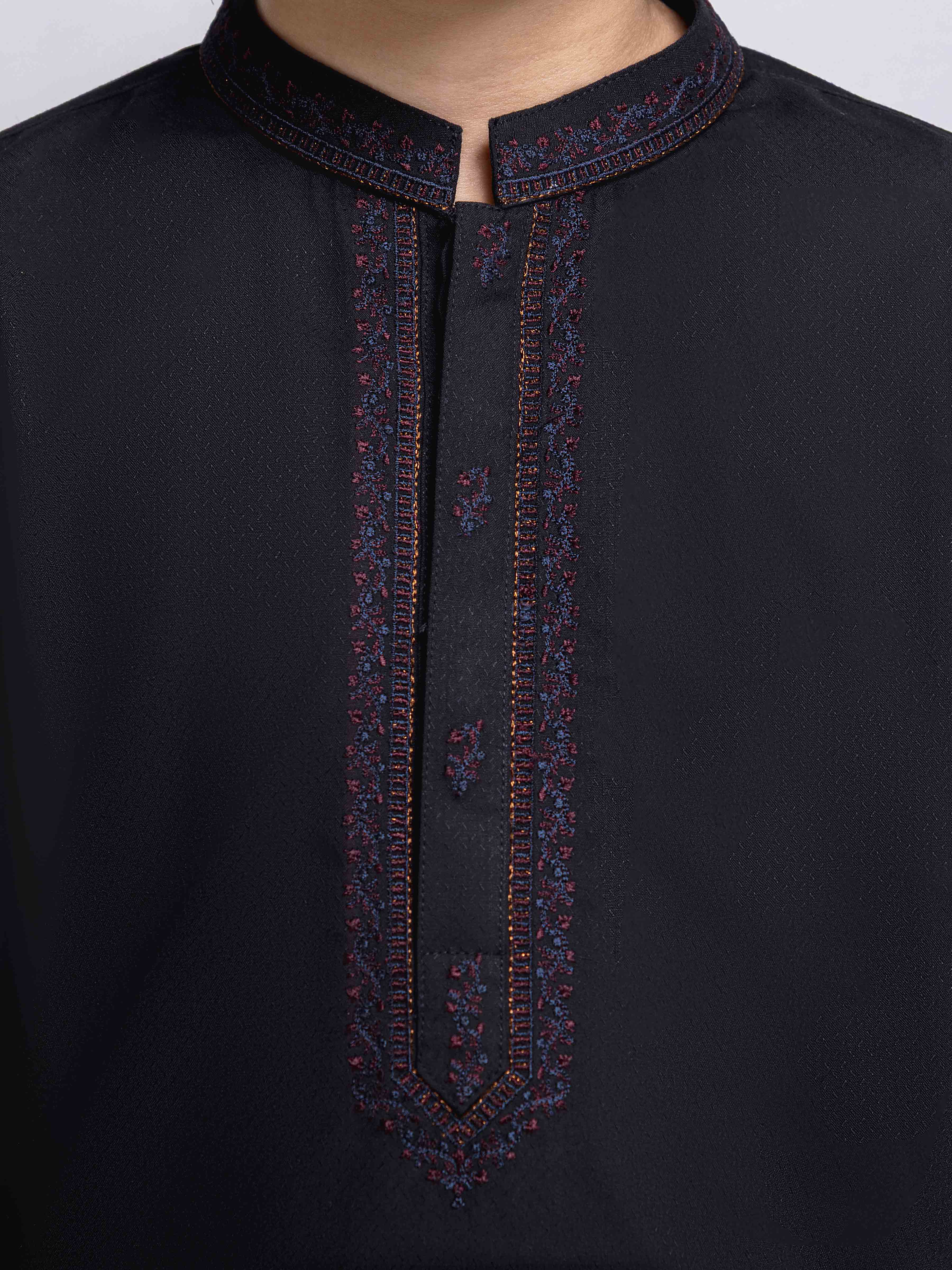 Embroidered Blended Shalwar Kameez - EBTKS6-4107 - Image 3