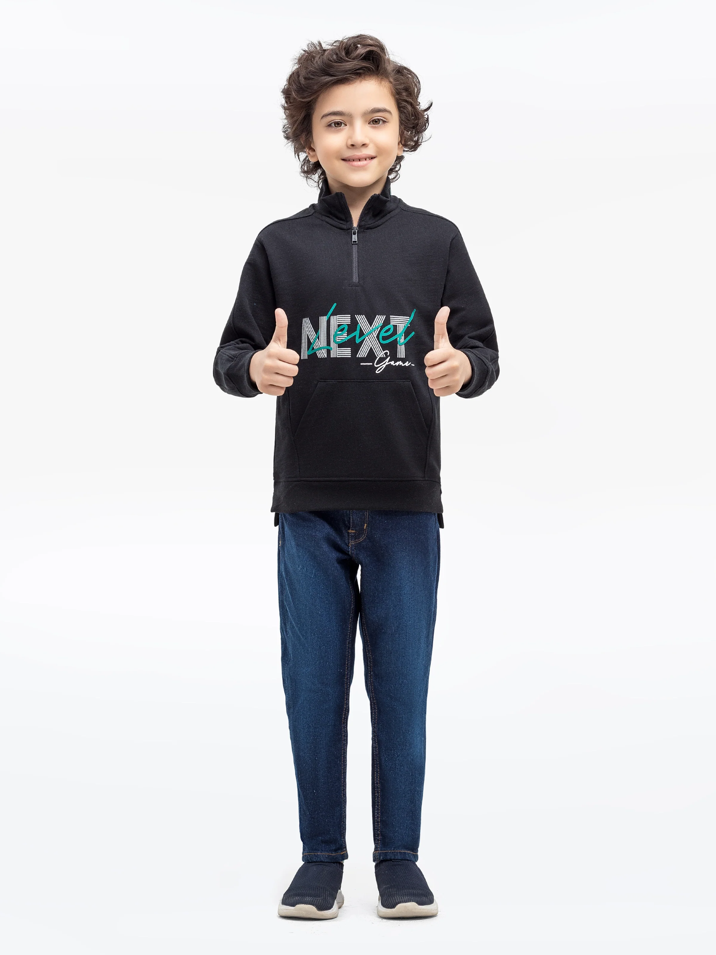 Quarter-Zip Next Level Sweatshirt - EBTSS24-005 - Image 2