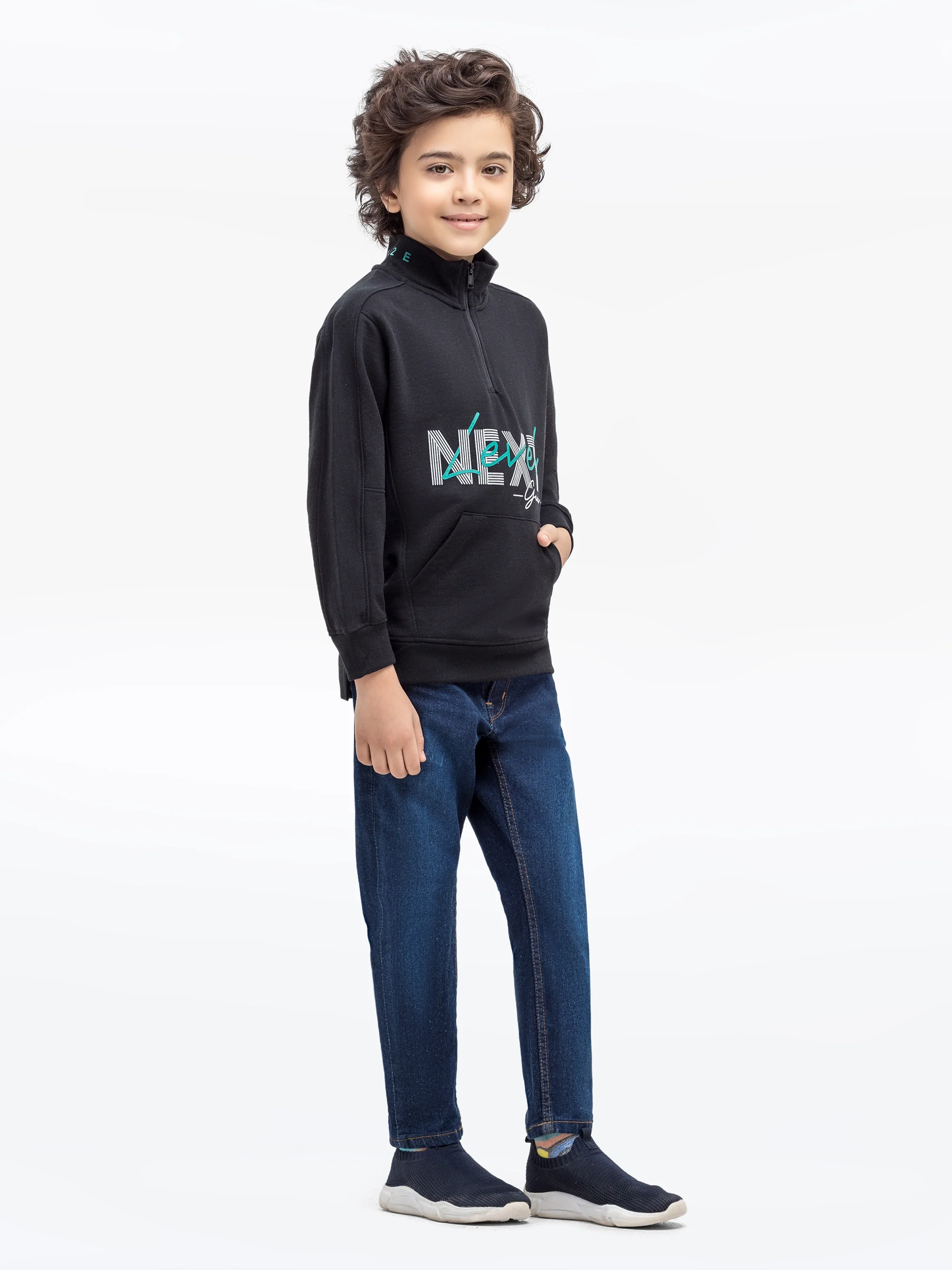Quarter-Zip Next Level Sweatshirt - EBTSS24-005 - Image 4