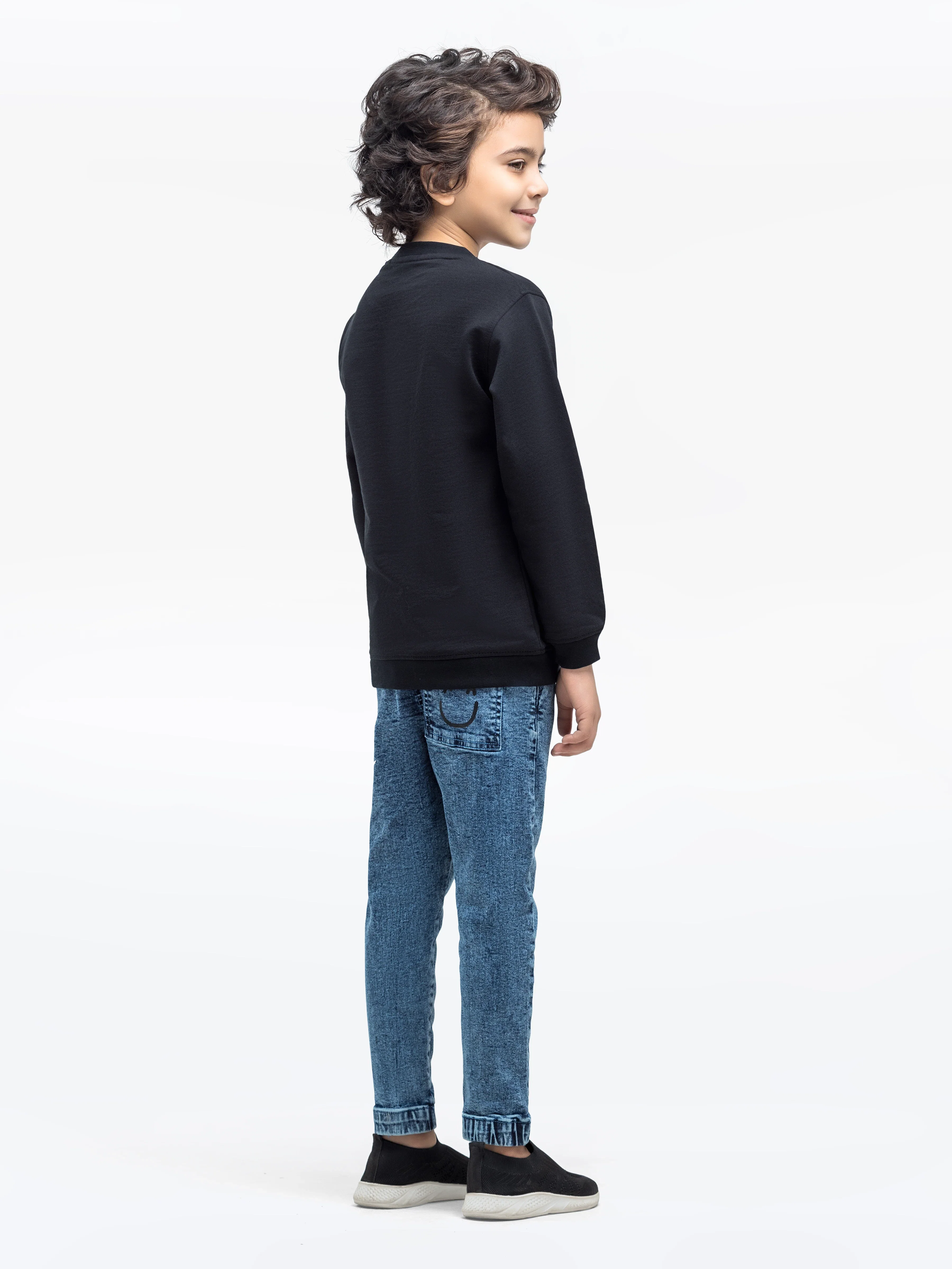 Crew Neck Graphic Sweatshirt - EBTSS24-008 - Image 5