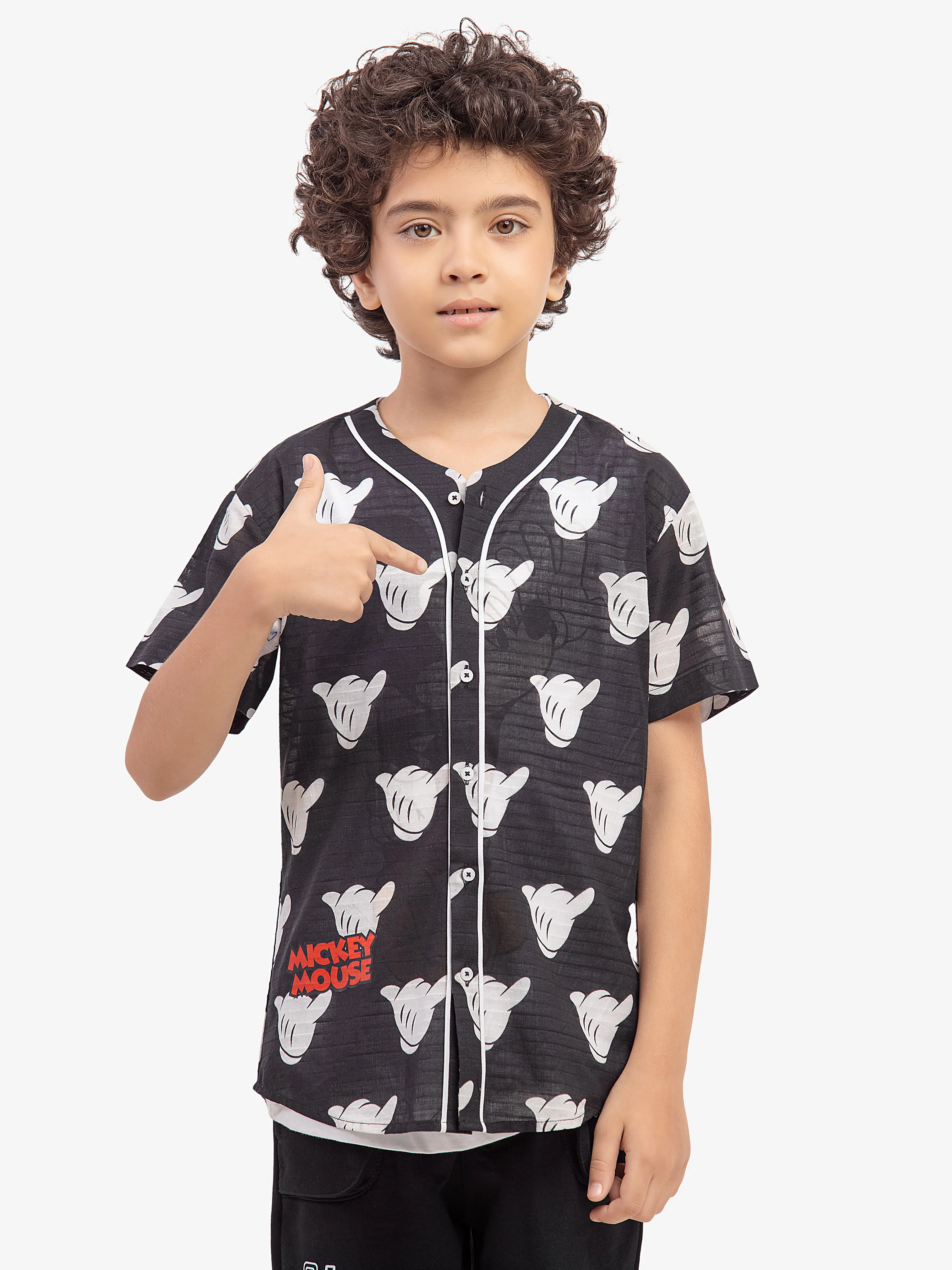 Boy's Black & White Shirt - EBTS5-27636-2P