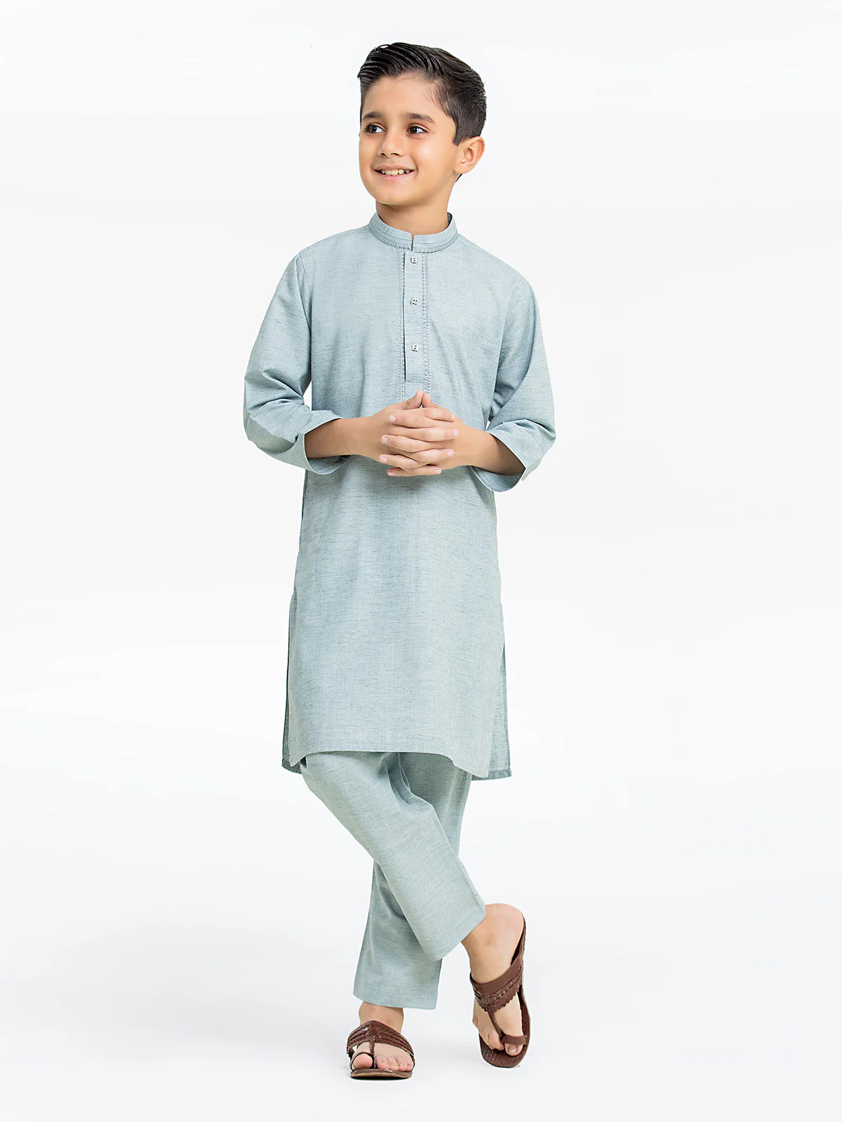 Embroidered Blended Kurta Pajama - EBTKP24-001