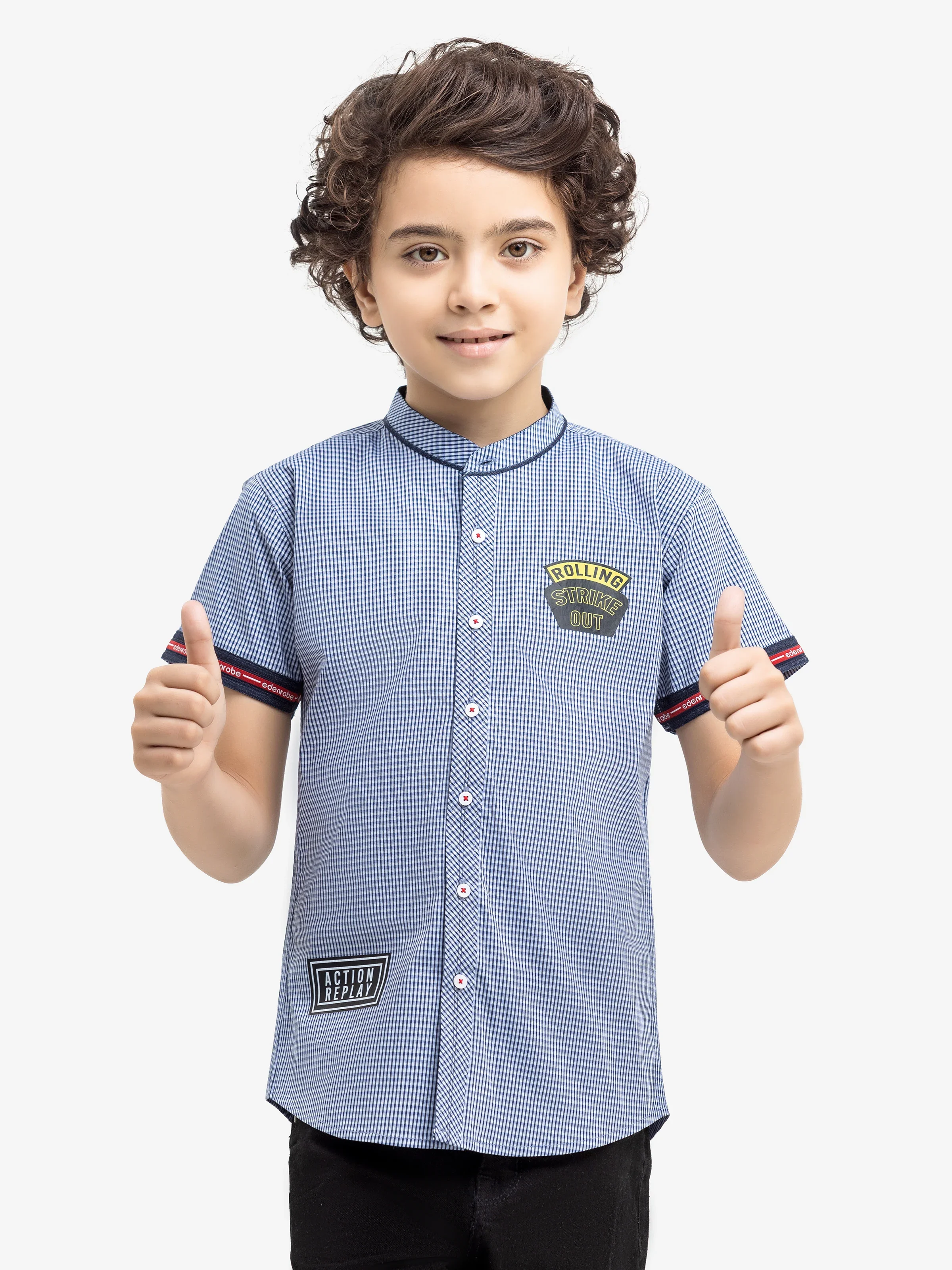 Half Sleeves Striped Shirt - EBTS5-27588