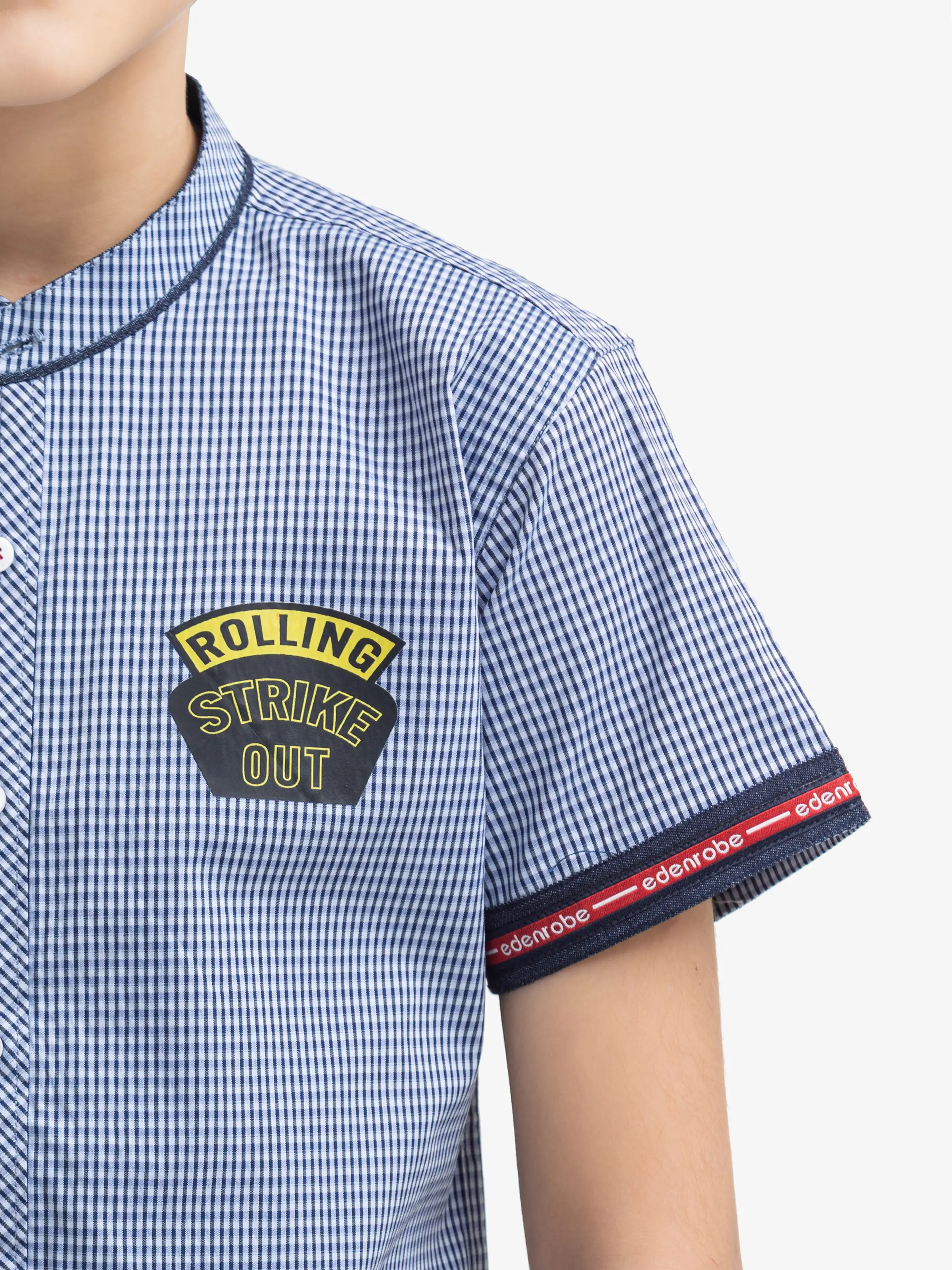Half Sleeves Striped Shirt - EBTS5-27588 - Image 3
