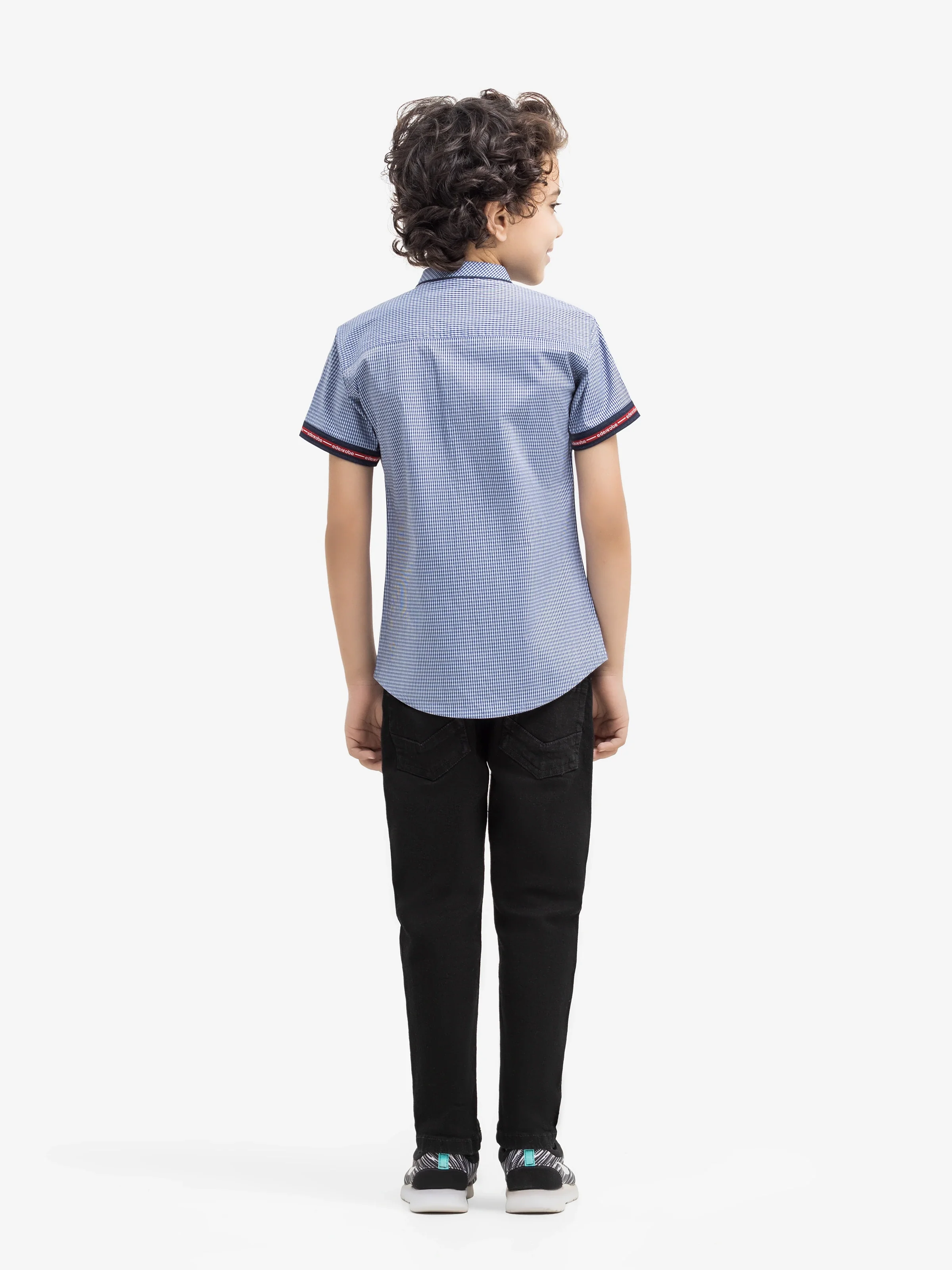 Half Sleeves Striped Shirt - EBTS5-27588 - Image 5